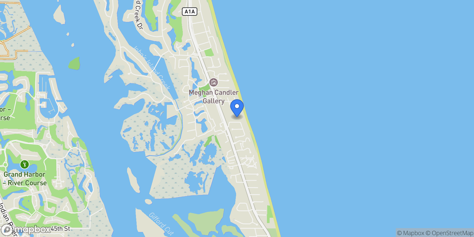 Map showing 5670 Highway A1a Unit# 115S, Vero Beach, FL 32963, Vero Beach, Florida, United States.