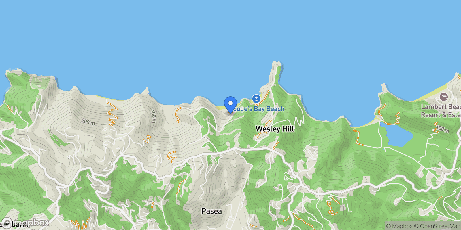 Map showing Villa Ventana - Trunk Bay UNDER CONTRACT, Tortola, Tortola, Tortola, British Virgin Islands.