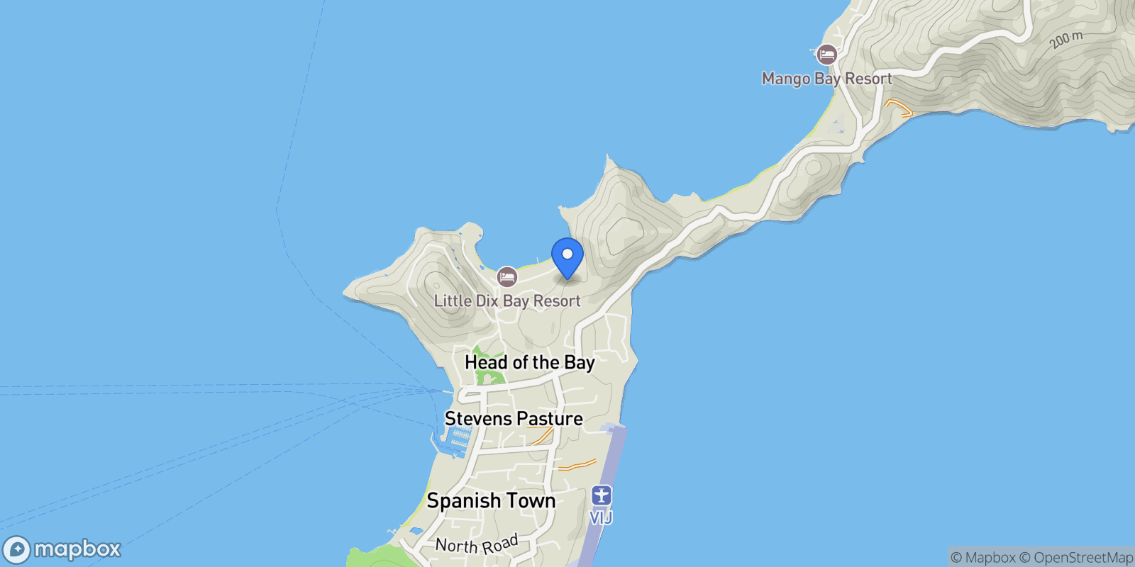 Map showing Little Dix Lot 9, Virgin Gorda, Spanish Town, Virgin Gorda, British Virgin Islands.