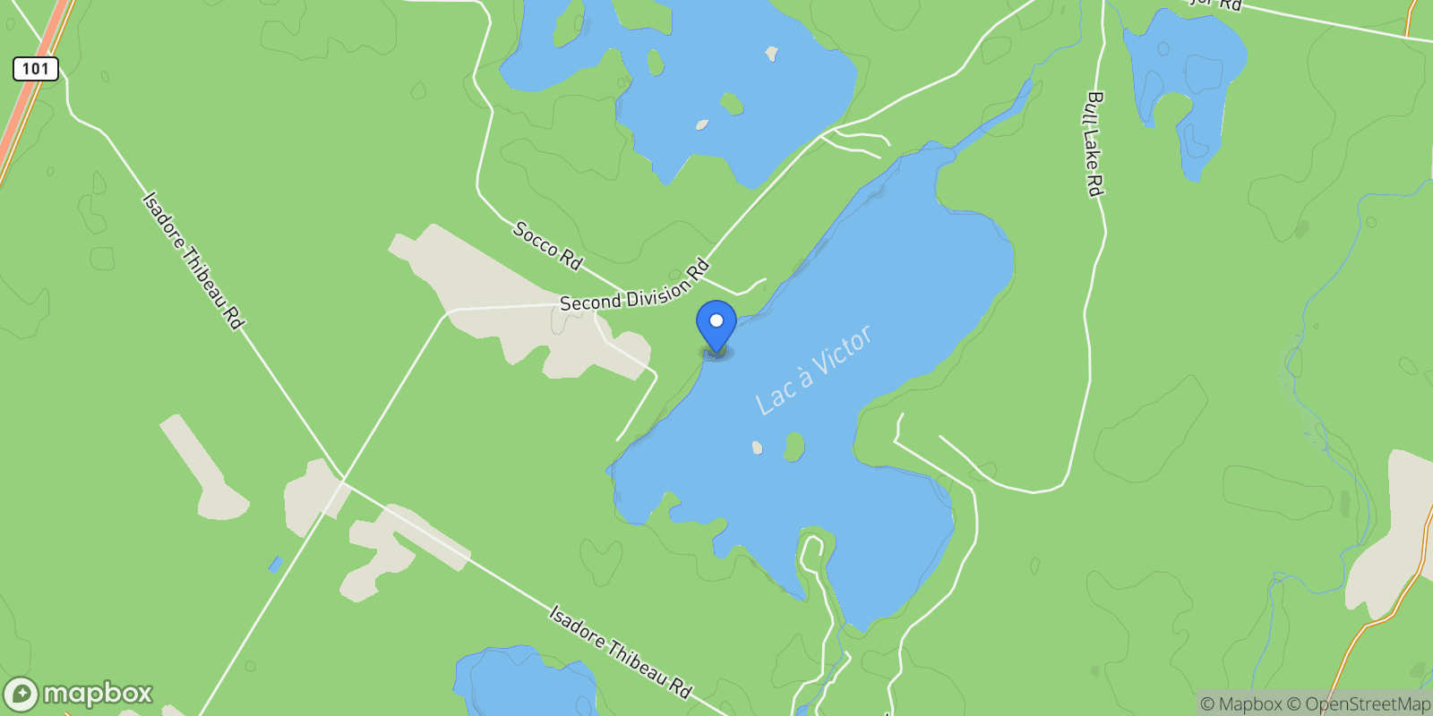 Map showing 4400 Second Division Road, Church Point, Nova Scotia, Canada.