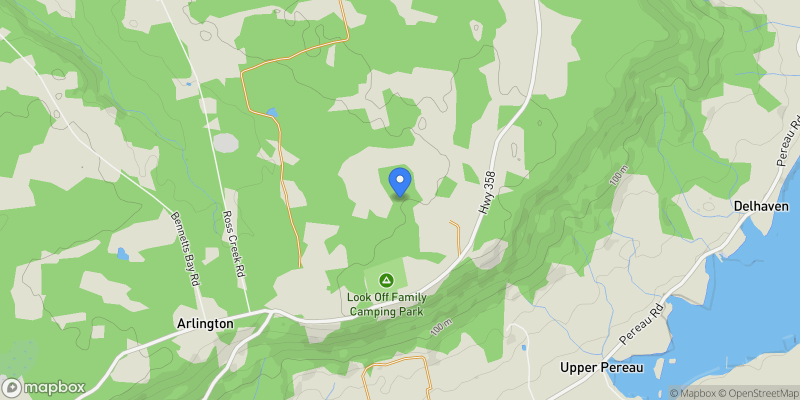 Map showing 3419 Highway 358, Canning, Nova Scotia, Canada.