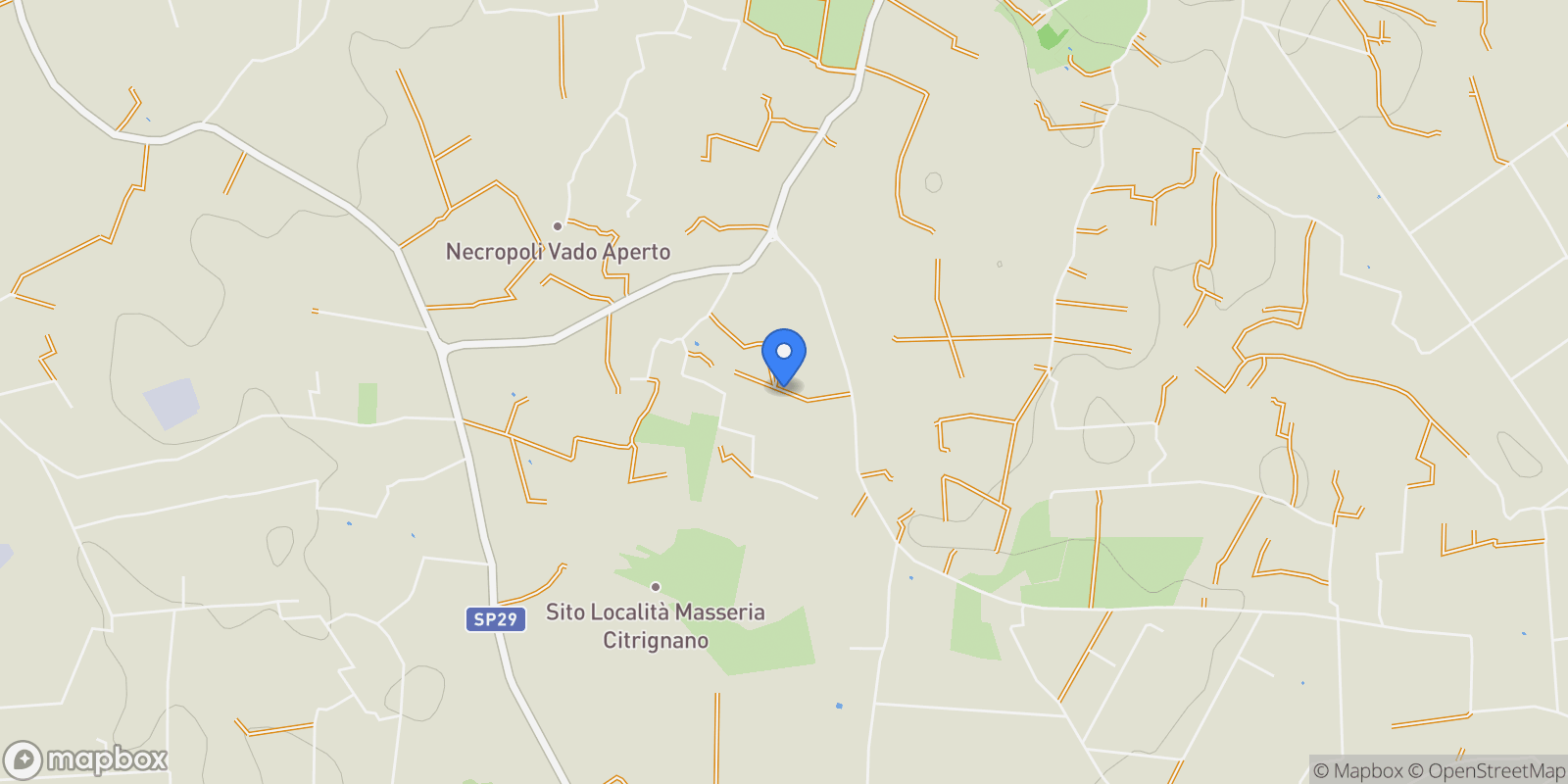 Map showing Contrada Colmoni, 72012 Carovigno BR, Italy, Apulia, Italy.