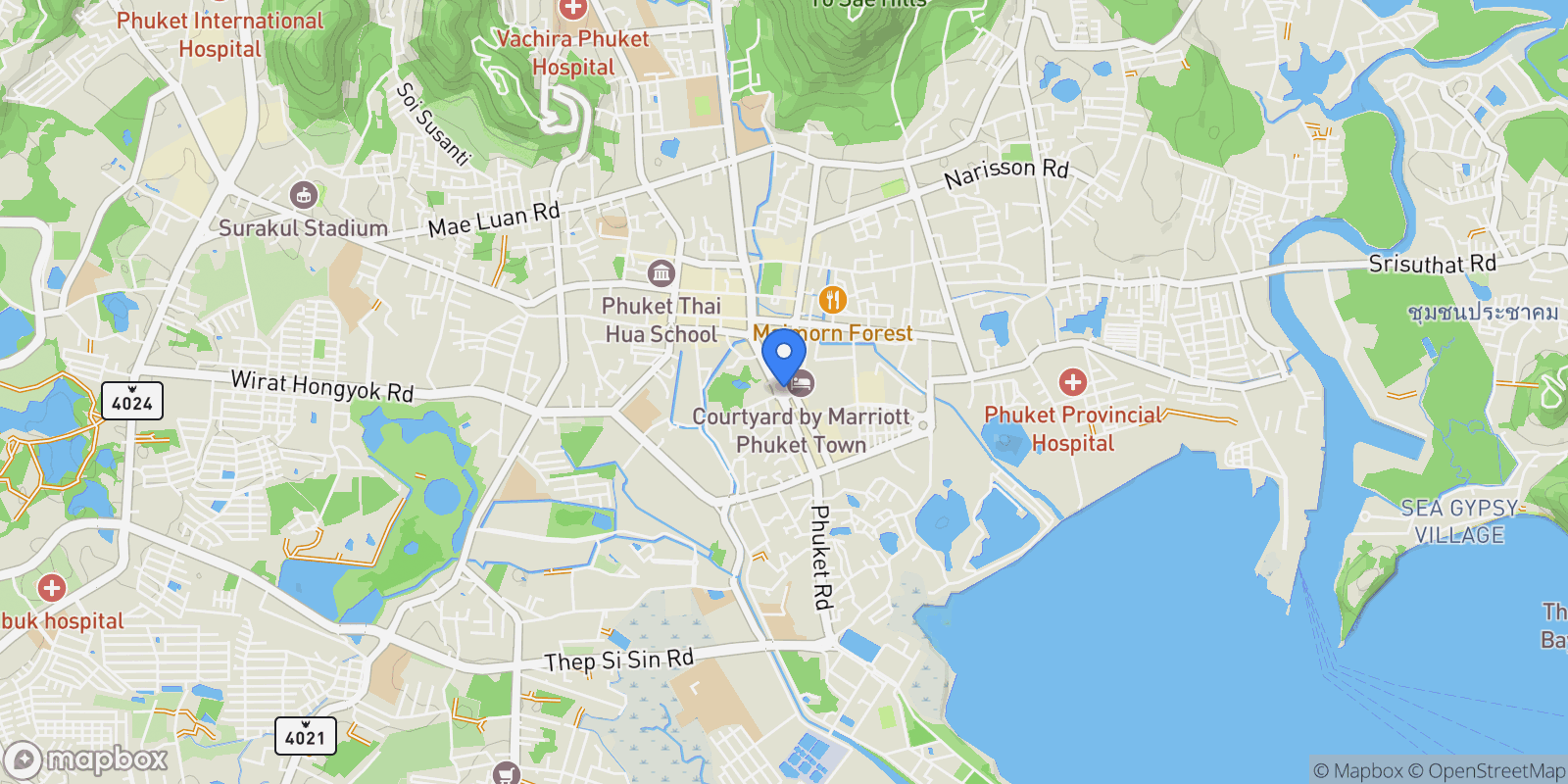Map showing Phuket, Phuket, Phuket, Thailand.