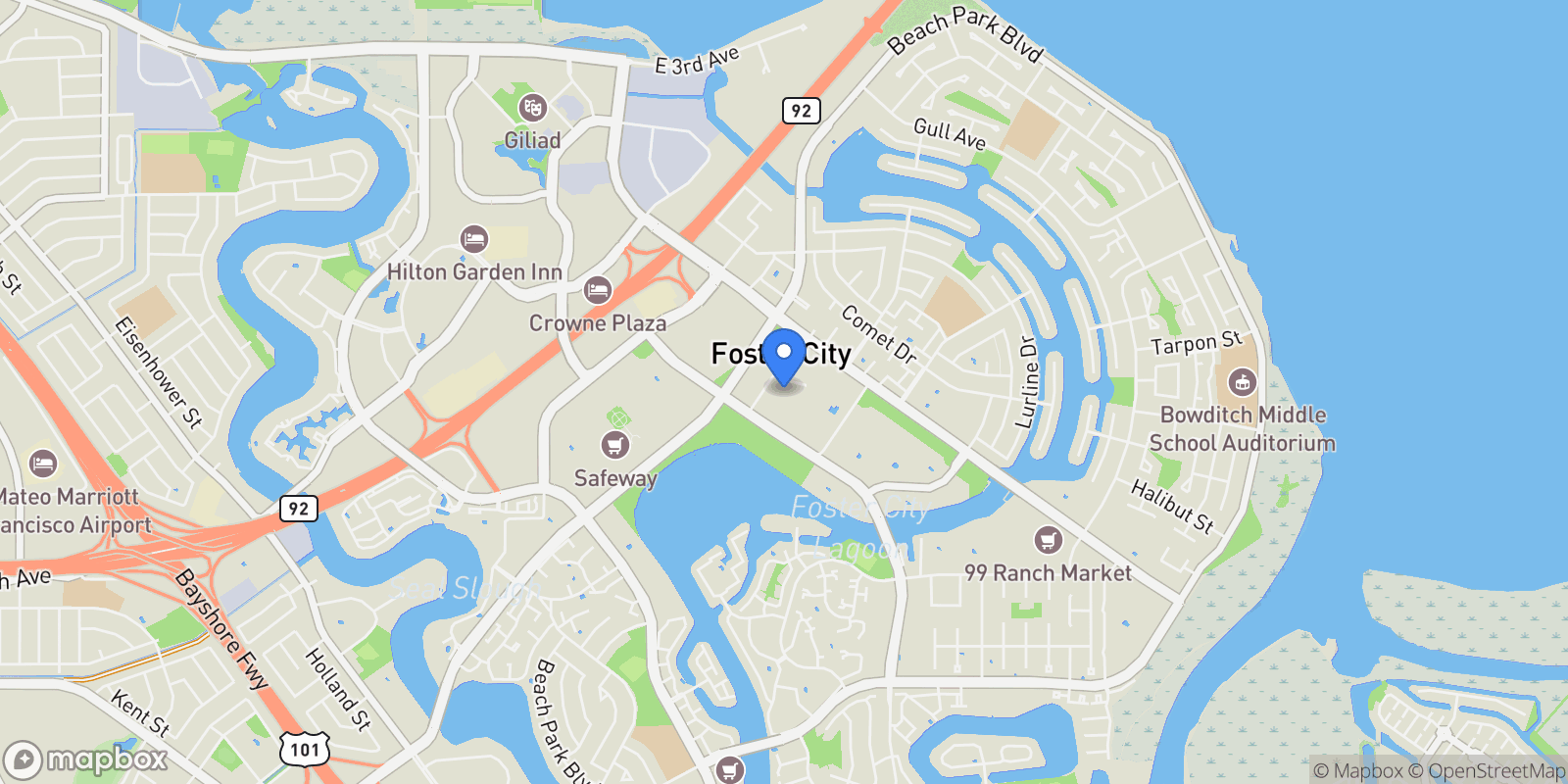 Map showing 769 Eppleton Lane, San Mateo, California, United States.