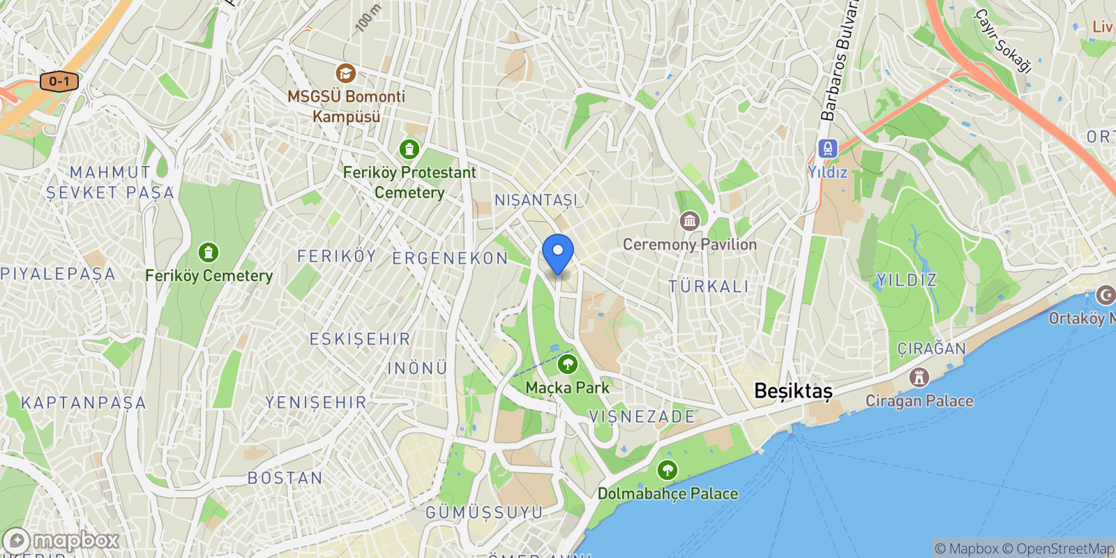 Map showing Abdi Ä°pekÃ§i Caddesi #HAYAL APARTMANI, ÅžÄ°ÅžLÄ°, Ä°stanbul 34367, Ä°stanbul, Ä°stanbul, Turkey.