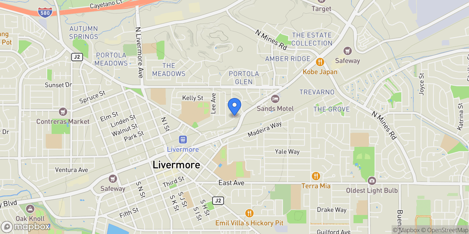 Map showing 3370 Gardella Plaza, Livermore, California, United States.