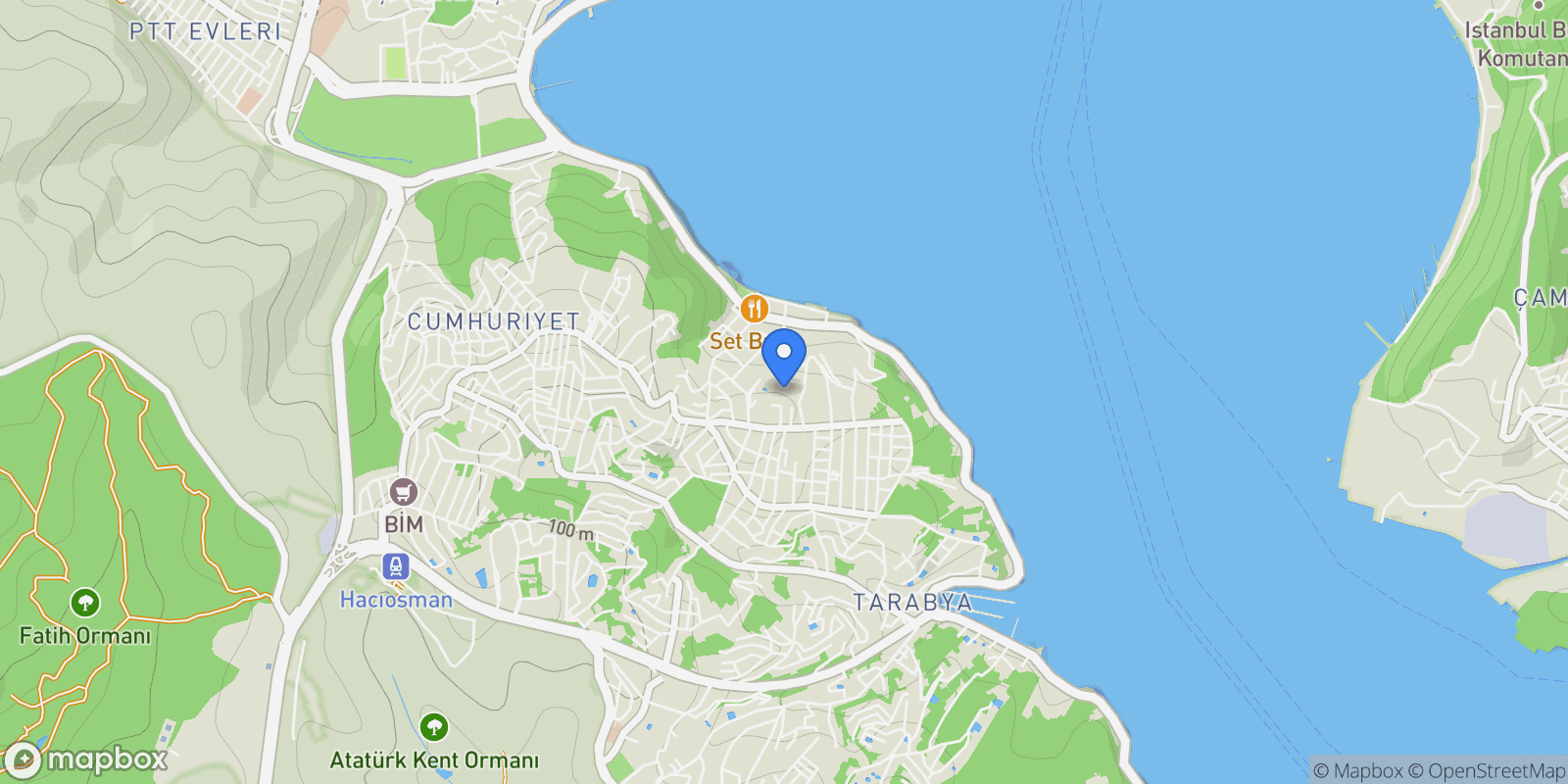 Map showing İstanbul, İstanbul, Turkey.