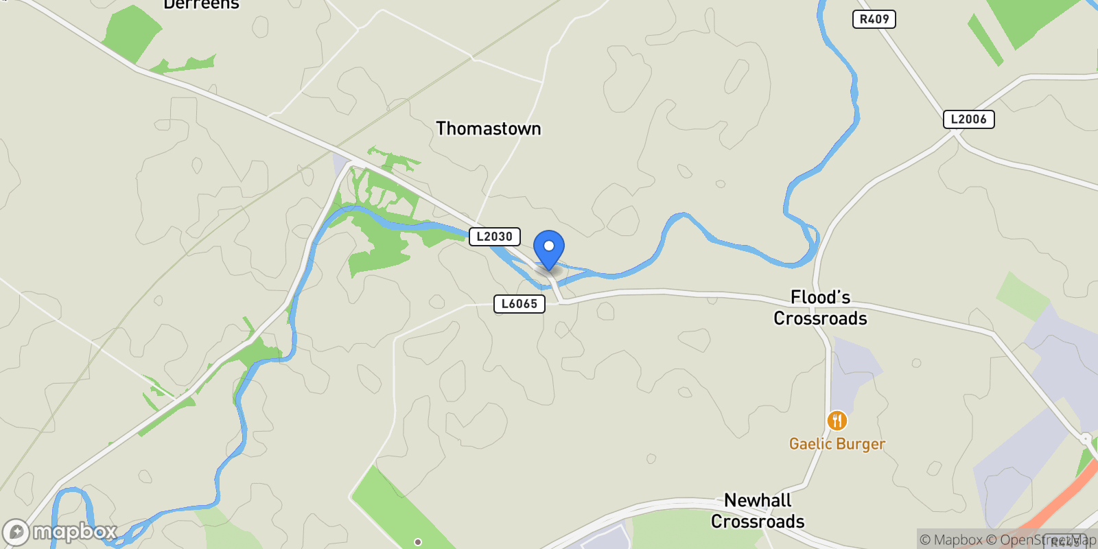 Map showing The Old Mill, Naas, L W91 AFH1, Naas, County Kildare, Ireland.