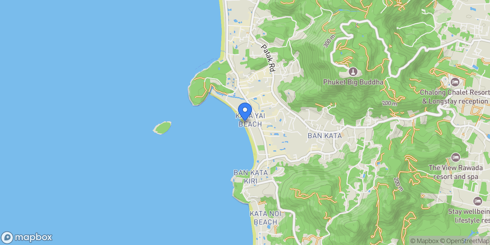 Map showing Phuket, Karon, Phuket, Thailand.