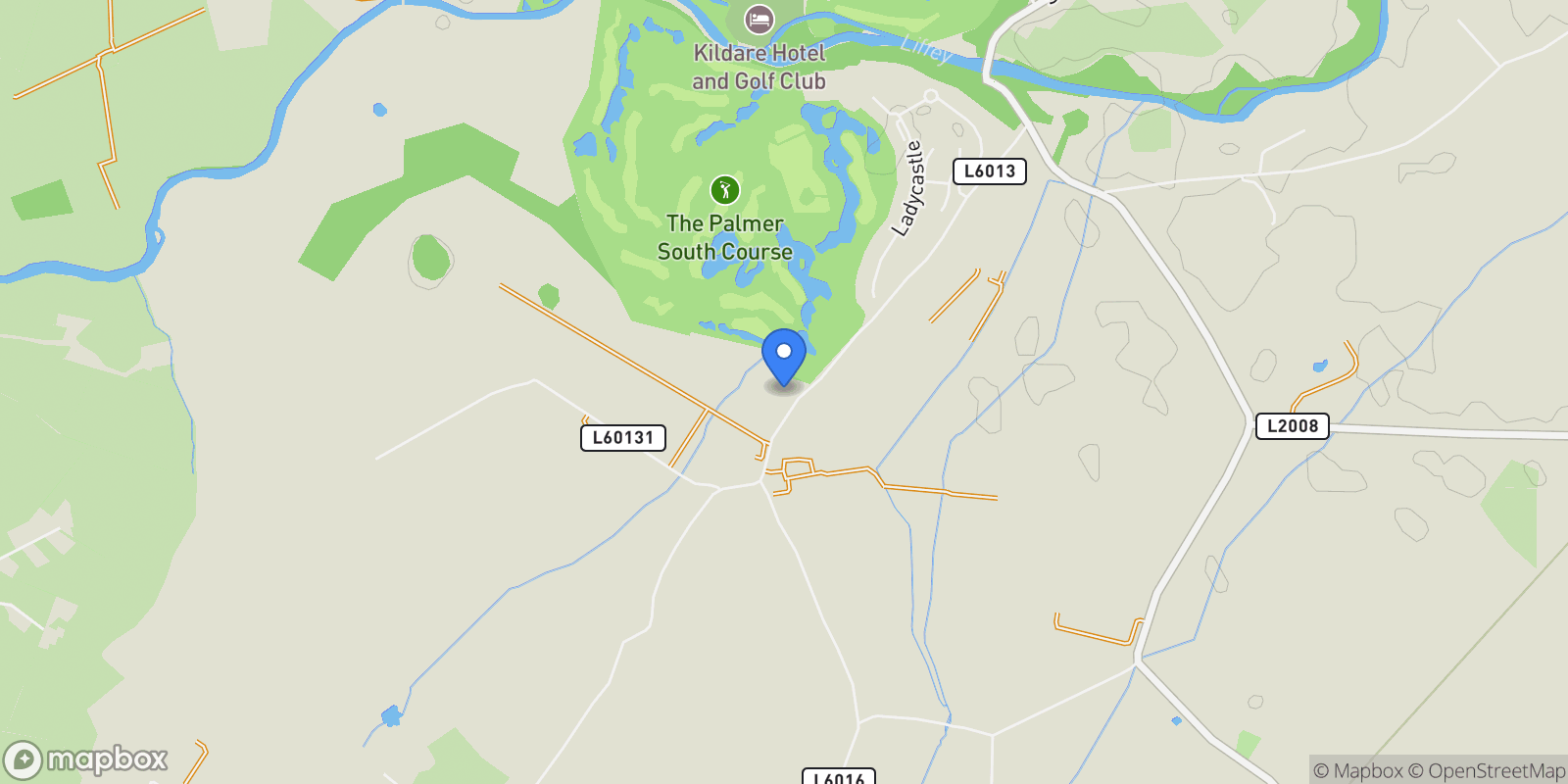 Map showing Ladycastle House , Straffan, KE W23 FK37, Straffan, County Kildare, Ireland.