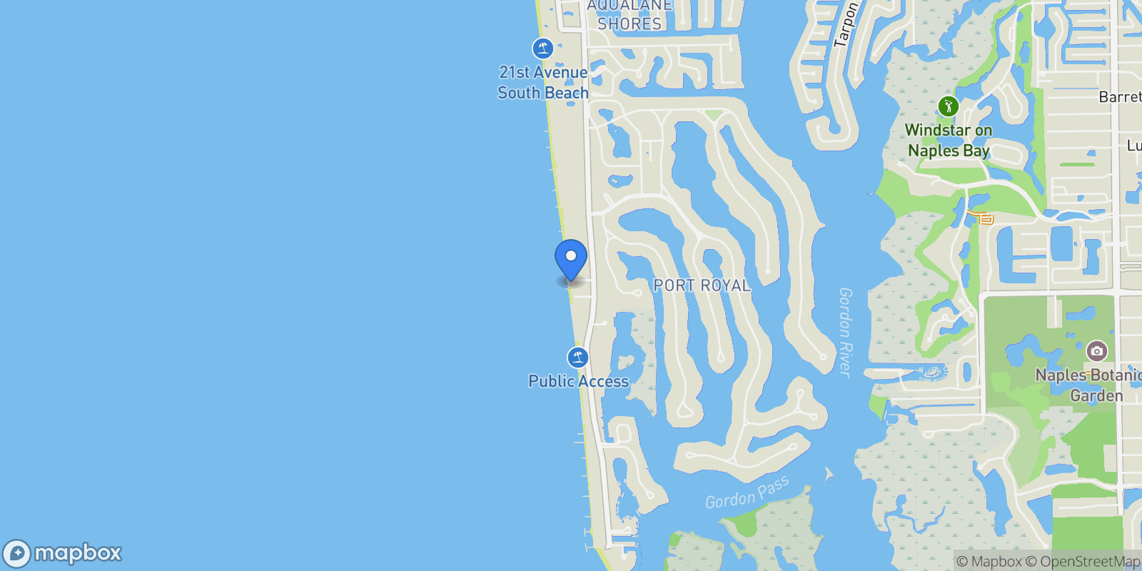 Map showing 40 32nd Avenue S, Naples, Florida, United States.