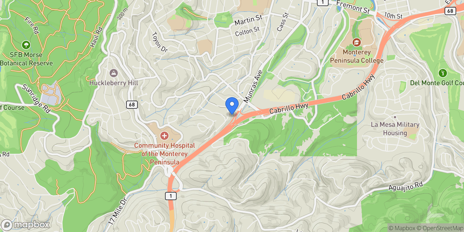 Map showing 5 Zaragoza Views, Monterey, California, United States.