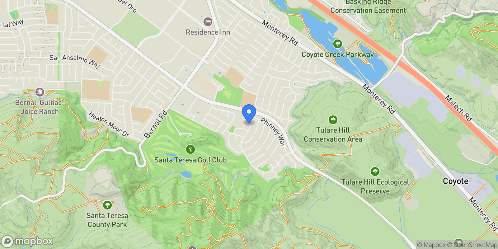 Map showing 175 Avenida Espana, San Jose, California, United States.