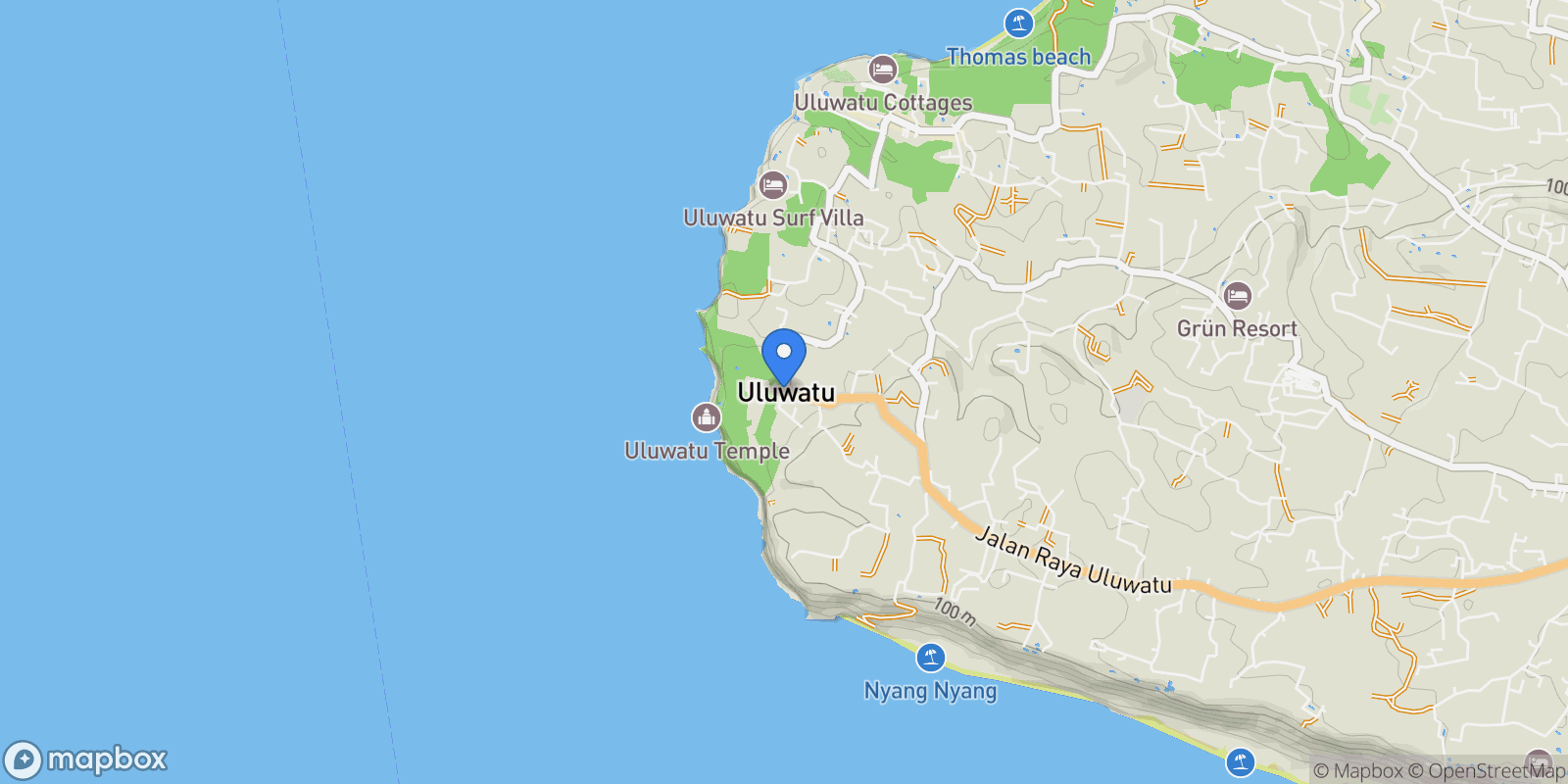Map showing Bali, Bali, Indonesia.