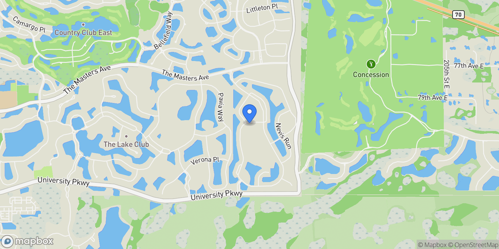 Map showing 8358 Redonda Loop, Bradenton, FL 34202, Bradenton, Florida, United States.