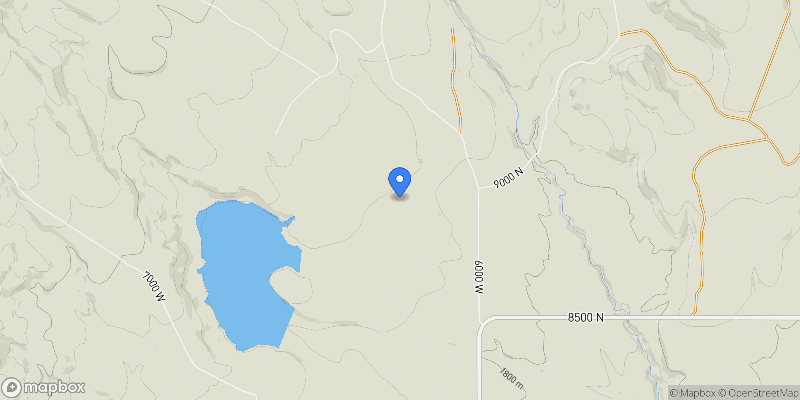 Map showing 8750 N 6000 W, Neola, UT 84053, Neola, Utah, United States.