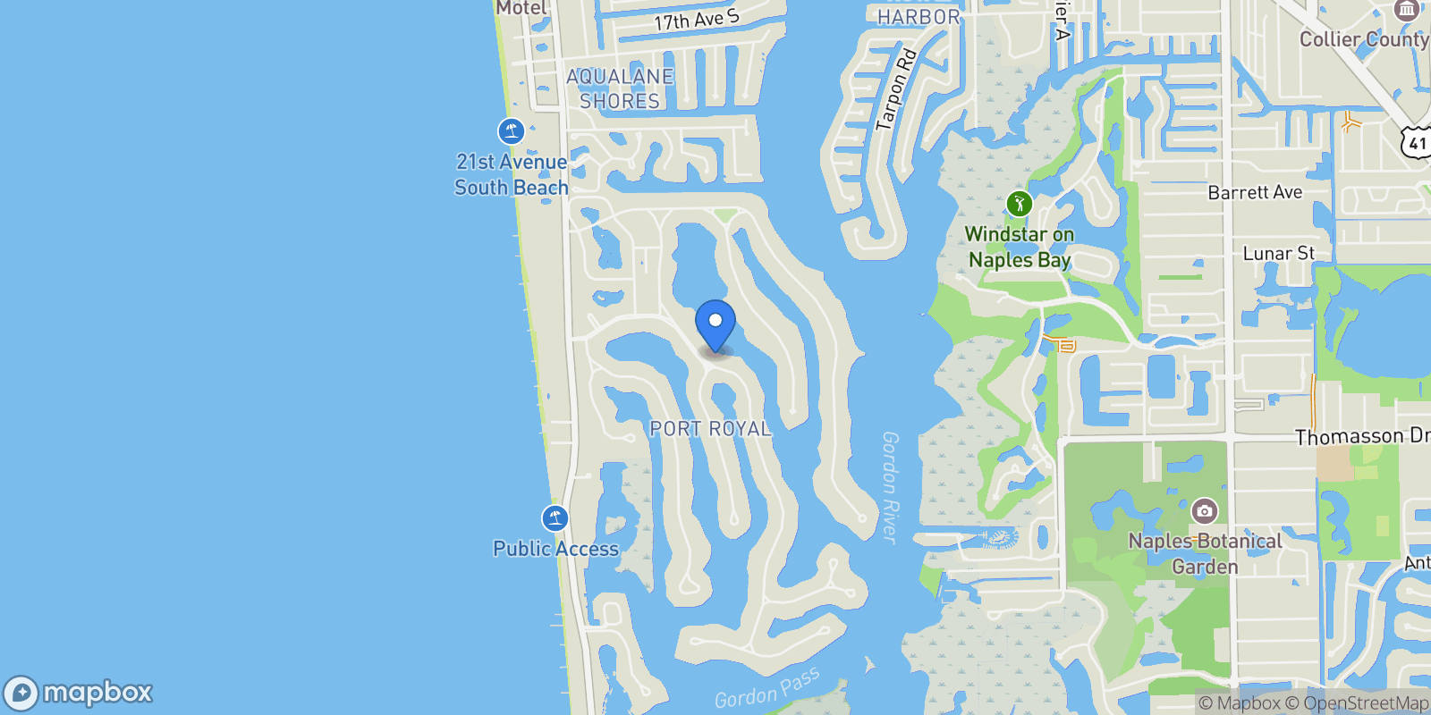 Map showing 2999 Rum Row, Naples, Florida, United States.