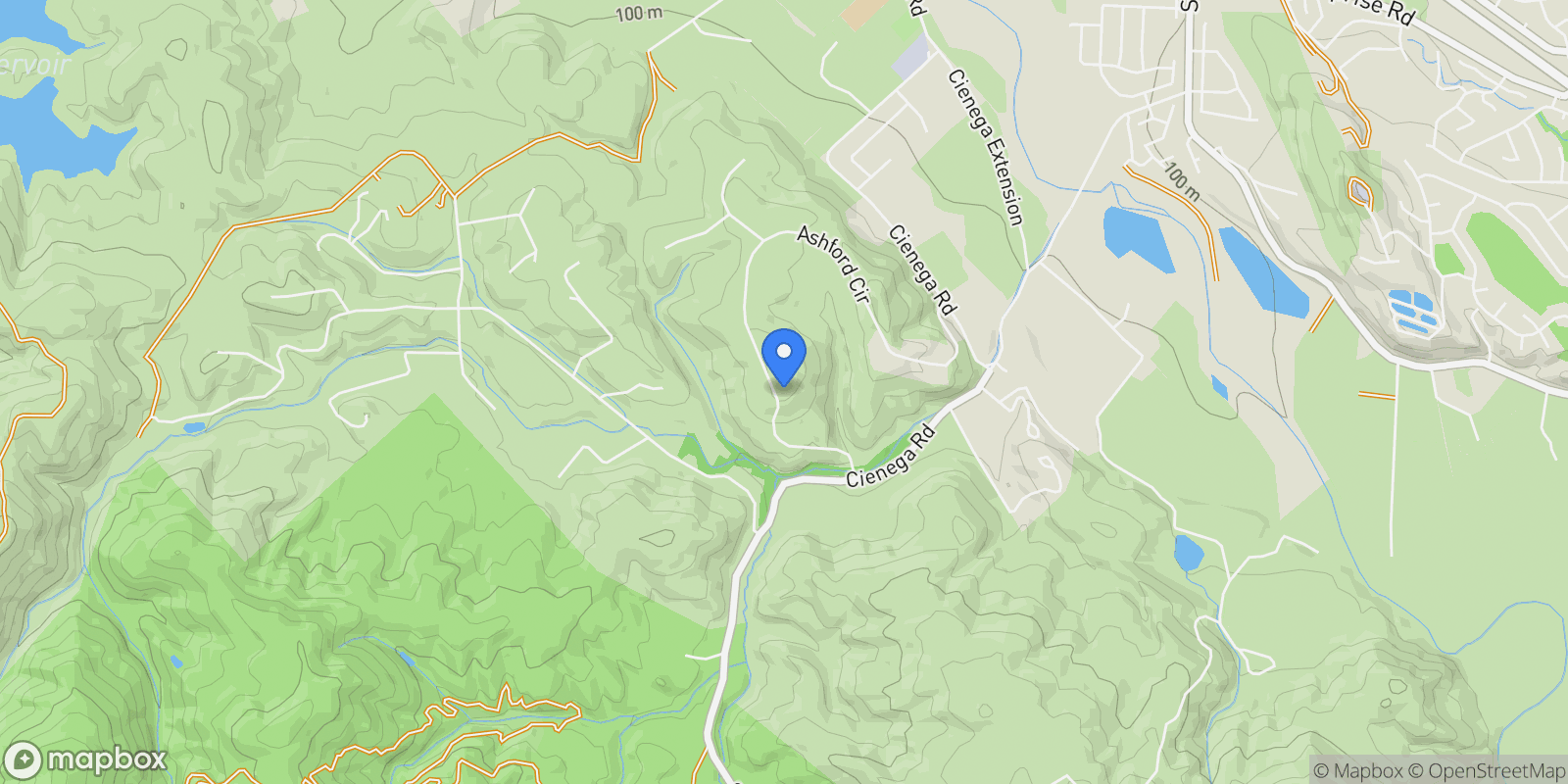 Map showing 4165 Ashford Circle, Hollister, California, United States.