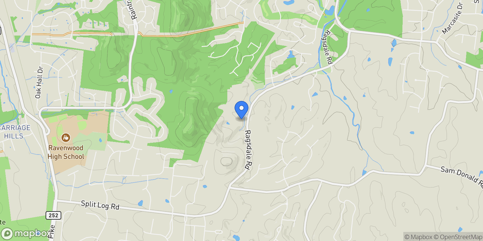Map showing 9553 Loyola Drive, Nashville, Tennessee, United States.