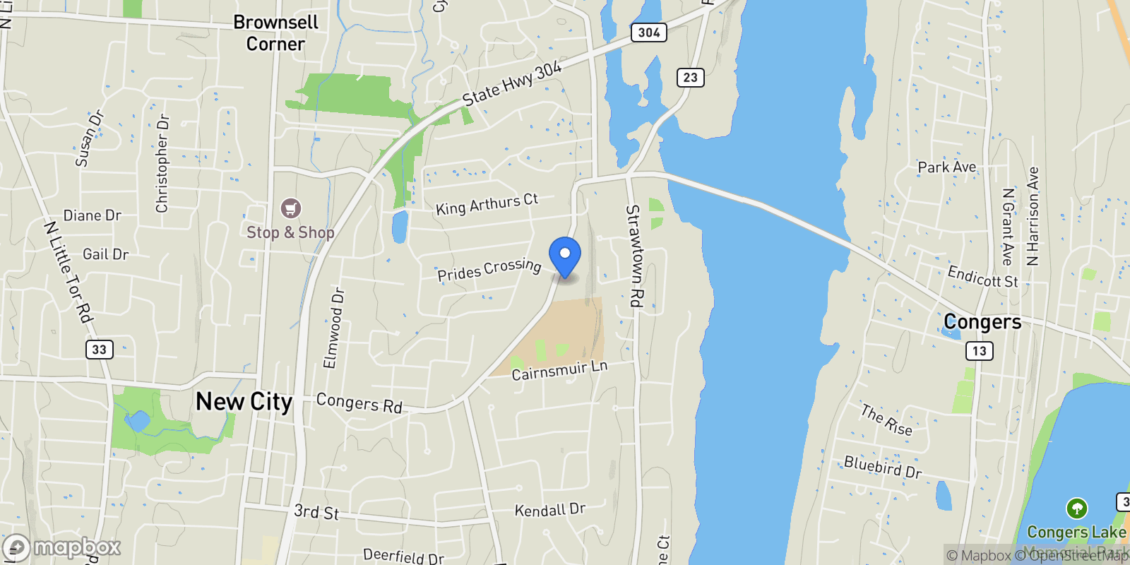 Map showing 255 Congers Road, New City, NY, 10956, USA, New City, New York, United States.