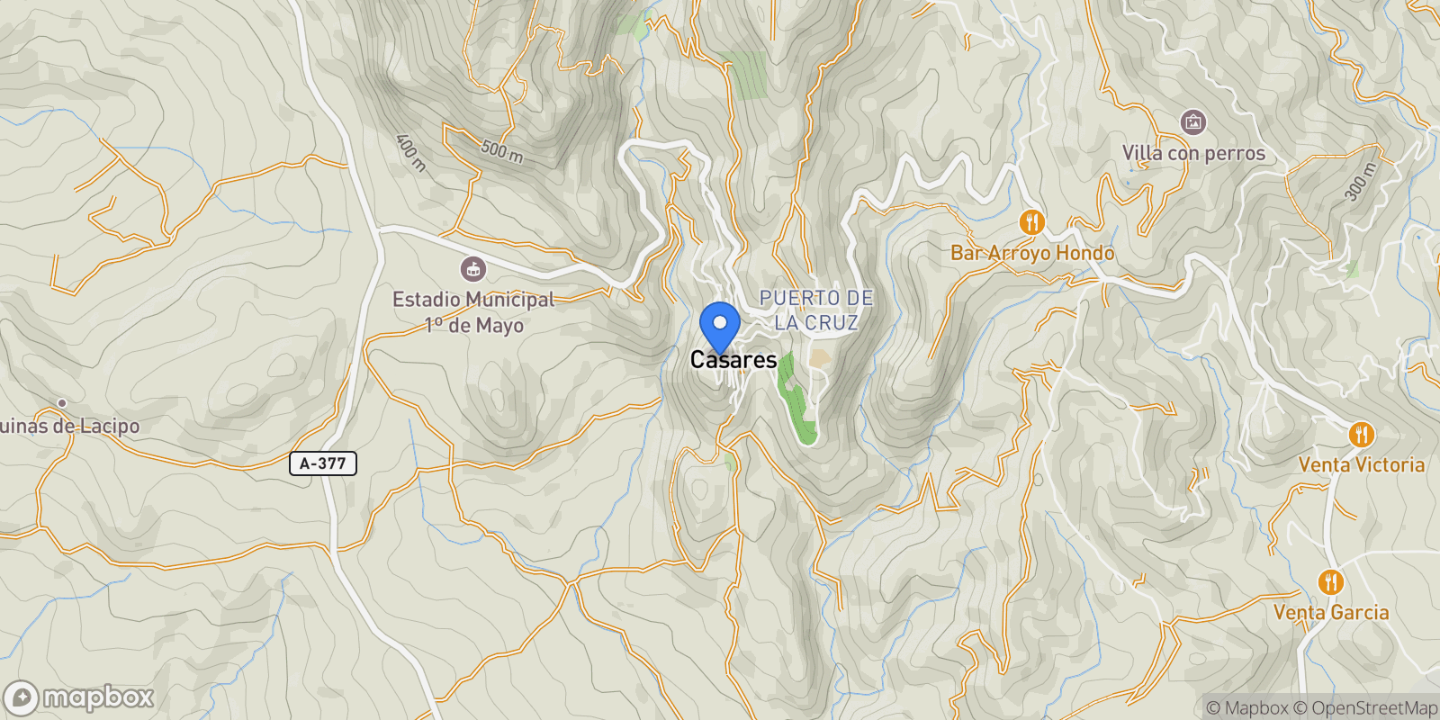 Map showing 29690 Casares, Málaga, Spain, Casares, Andalusia, Spain.