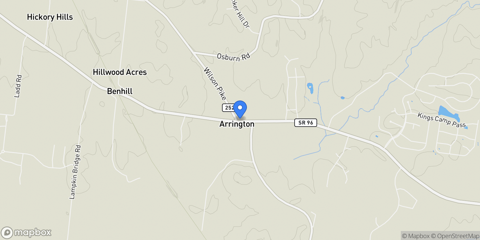 Map showing 6017 Elliott Court, 37014, Tennessee, United States.