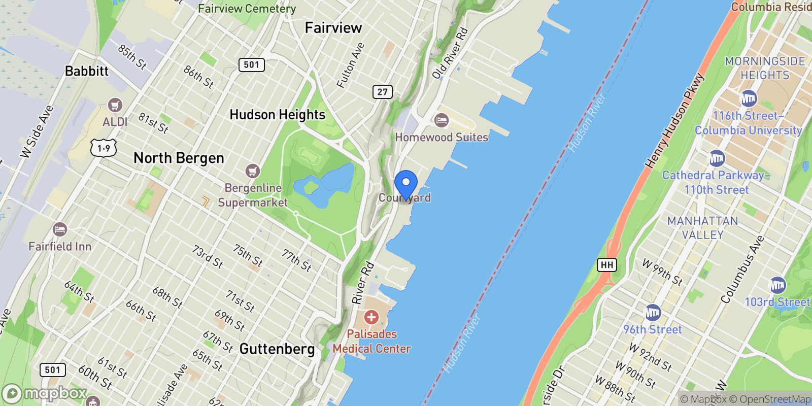 Map showing 3 Somerset 113, #113, Edgewater, NJ, 07020, USA, Edgewater, New Jersey, United States.