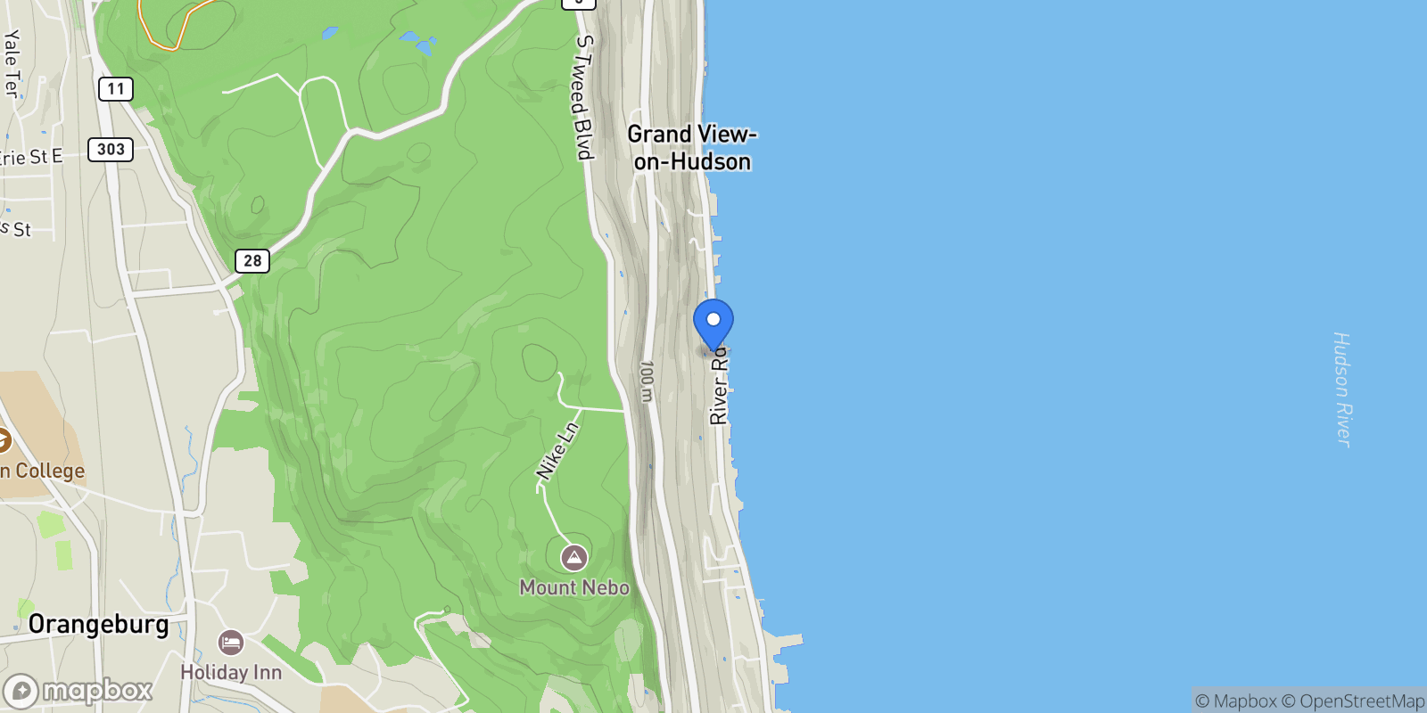 Map showing 245 River Road, Nyack, NY, 10960, USA, Nyack, New York, United States.