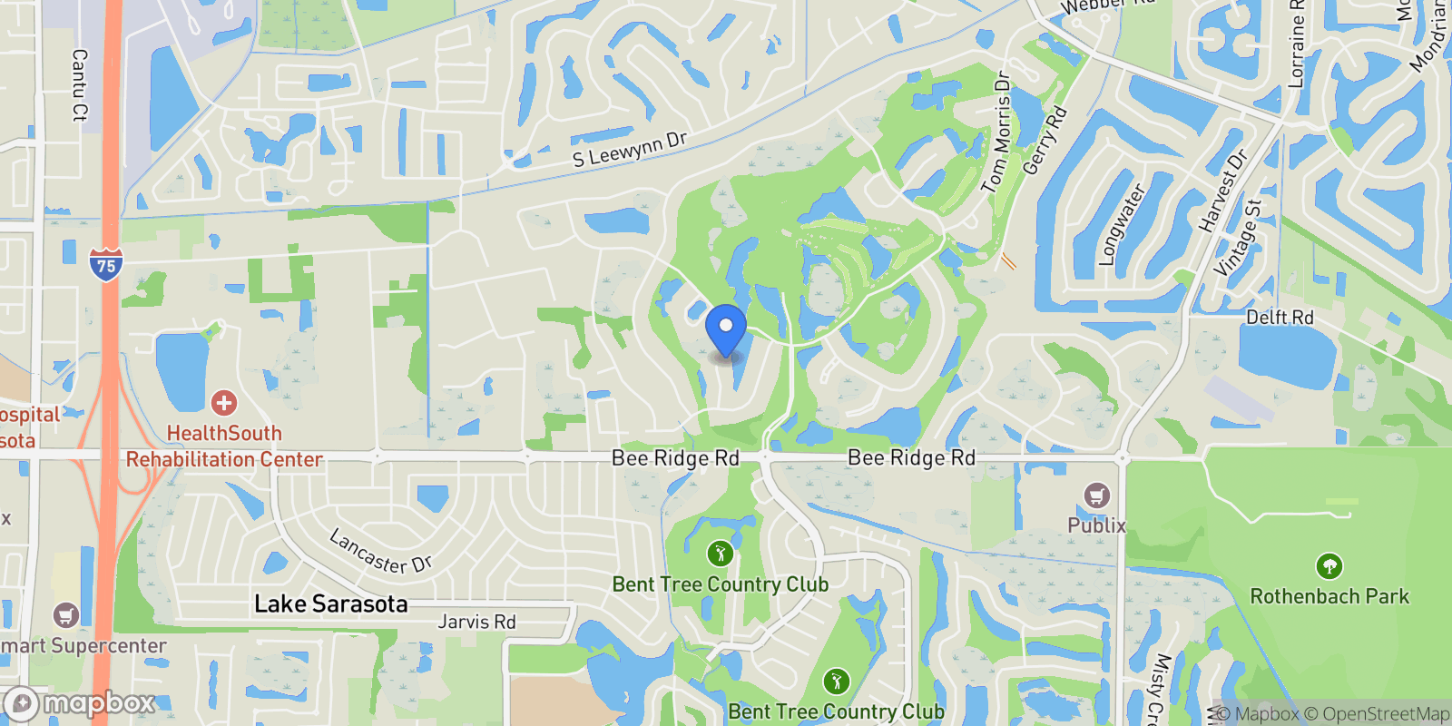 Map showing 3247 Alex Findlay Place, Sarasota, FL 34240, Sarasota, Florida, United States.