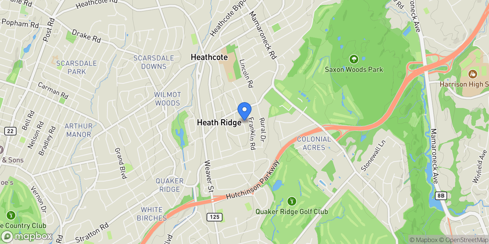 Map showing 13 Hillview Drive, Scarsdale, NY, 10583, USA, Scarsdale, New York, United States.