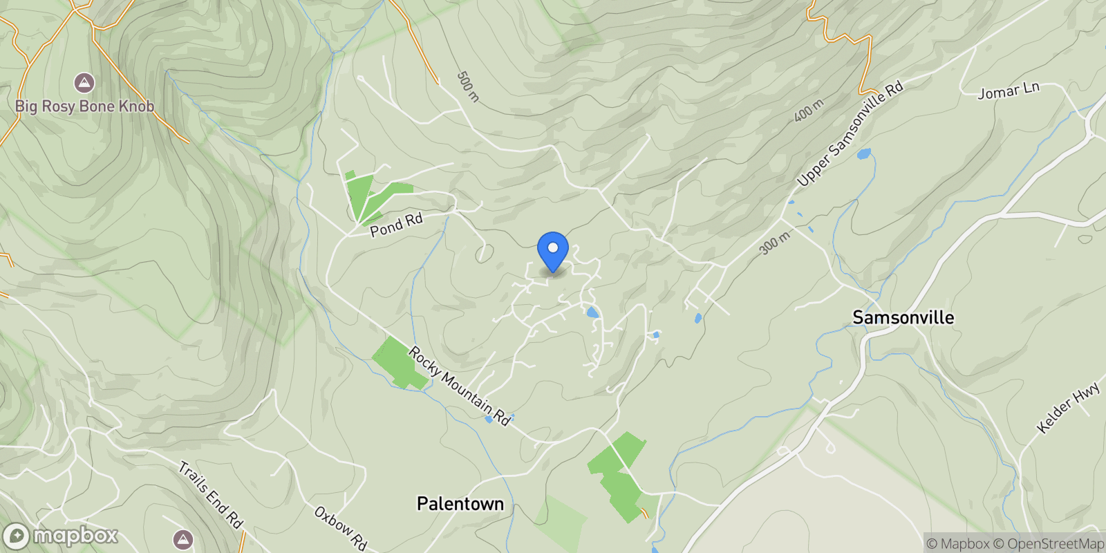 Map showing 16 Blue Spruce Lane, Kerhonkson, New York, United States.