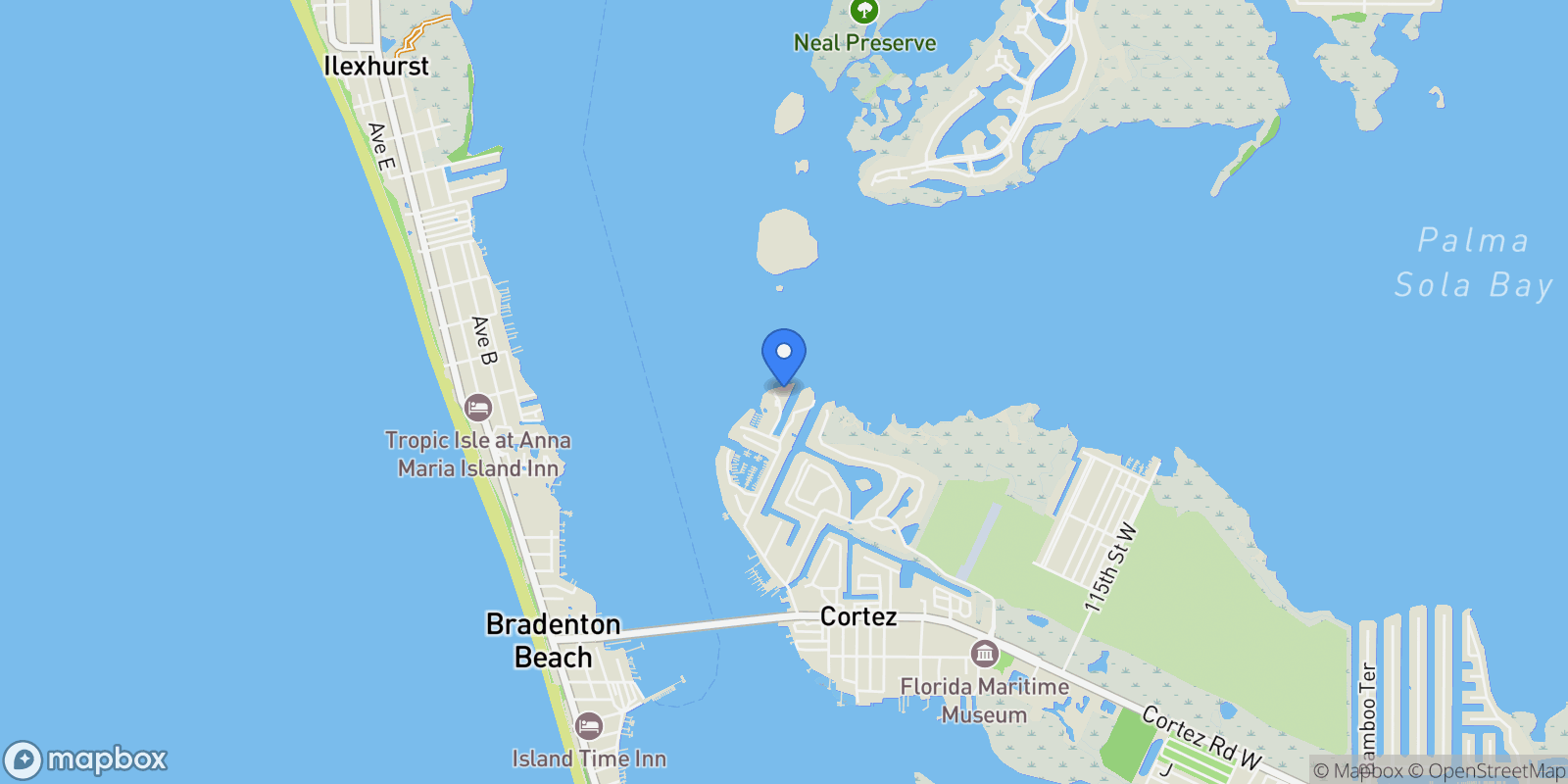 Map showing 3840 Mariners Way , 514A, Cortez, FL 34215, Cortez, Florida, United States.