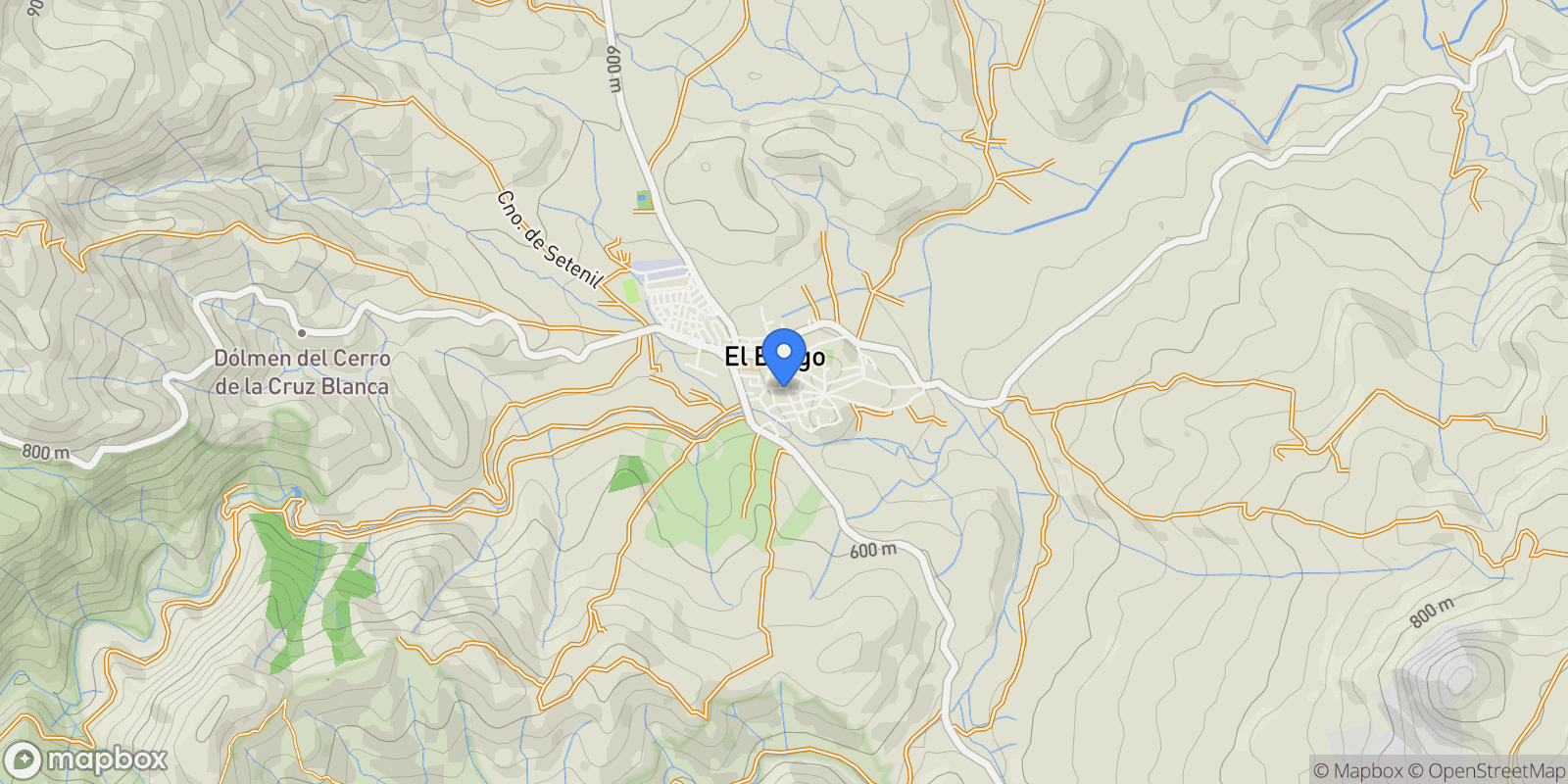 Map showing 29420 El Burgo, Málaga, Spain, El Burgo, Andalusia, Spain.