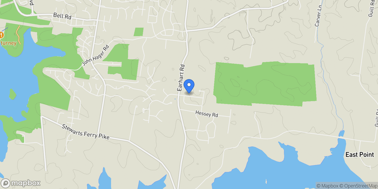 Map showing 1321 Ashton Park Dr, Mt. Juliet, Tennessee, United States.