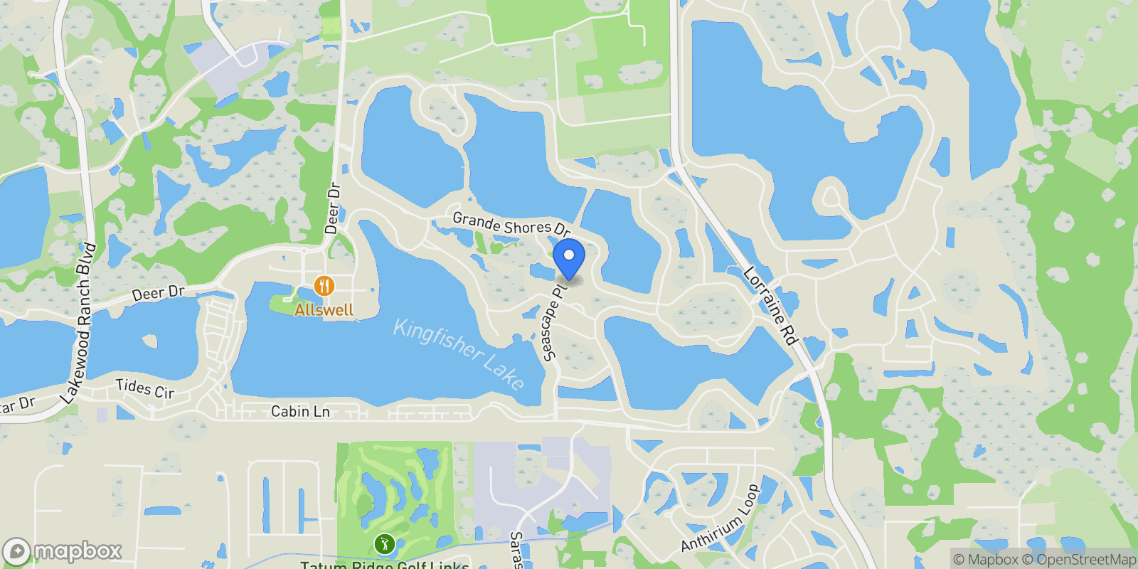 Map showing 848 Seascape Place, Sarasota, FL 34240, Sarasota, Florida, United States.