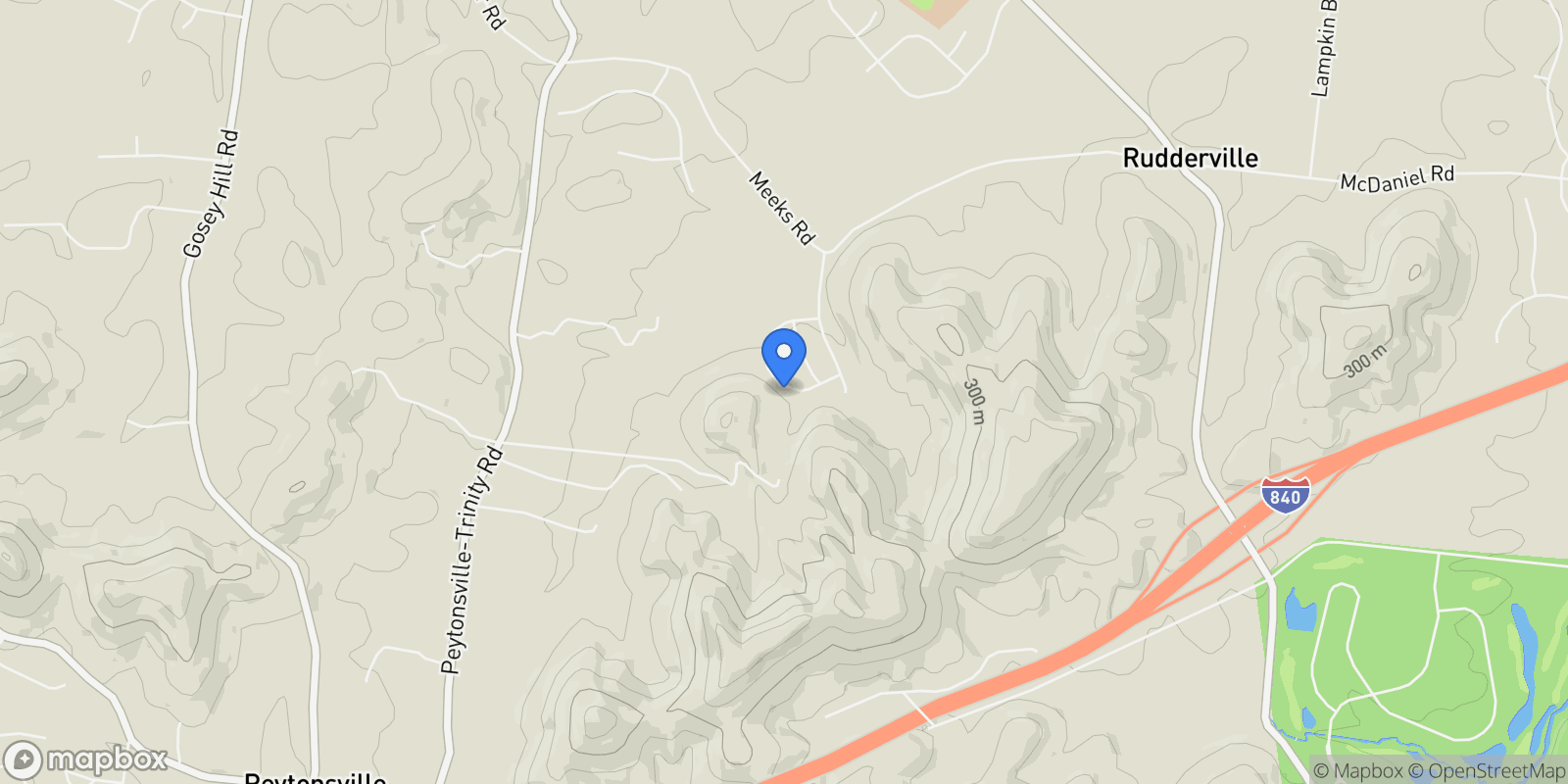 Map showing 7262 Murrel Drive, College Grove, Tennessee, United States.
