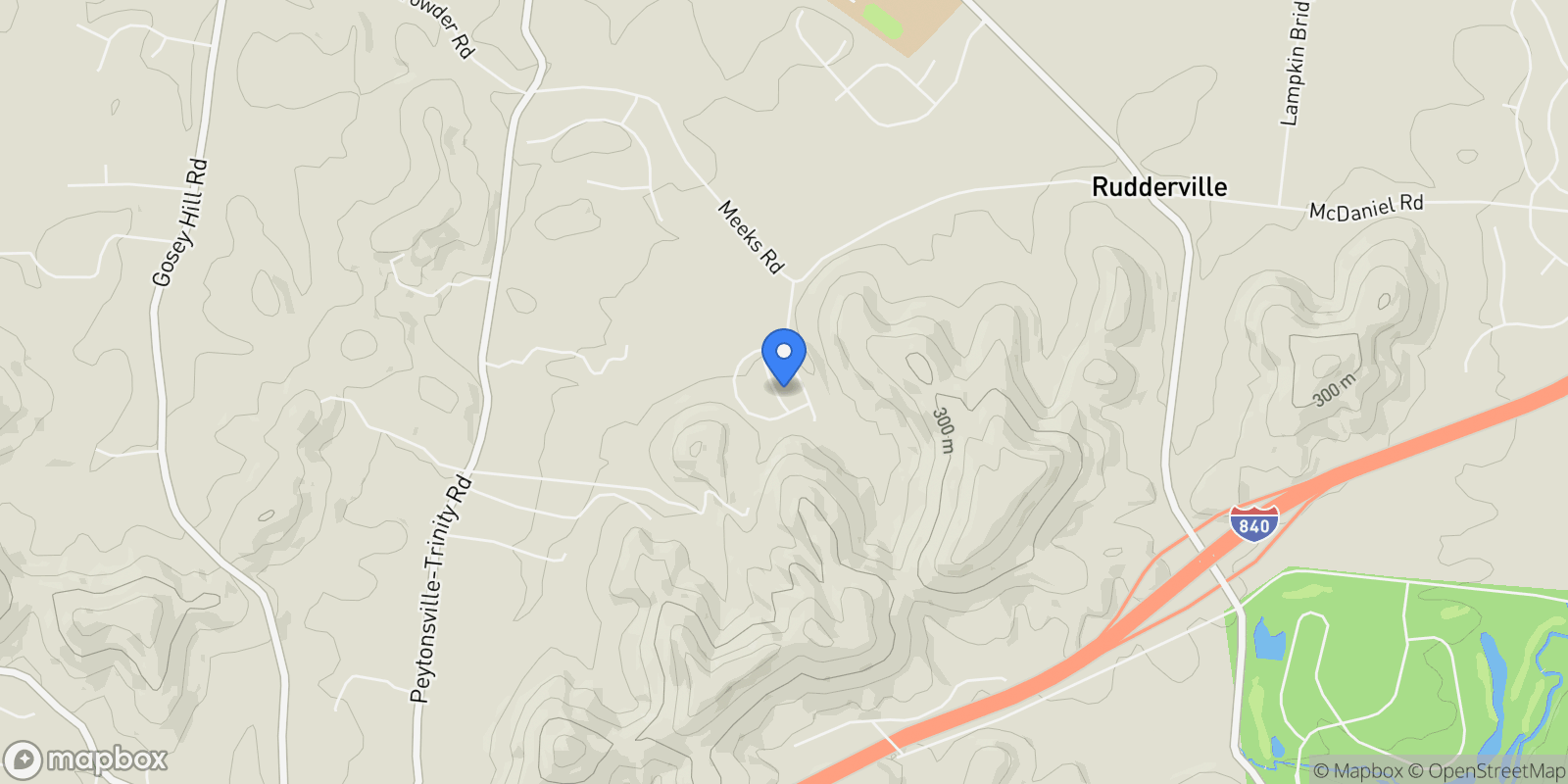 Map showing 7424 Leelee Drive, College Grove, Tennessee, United States.
