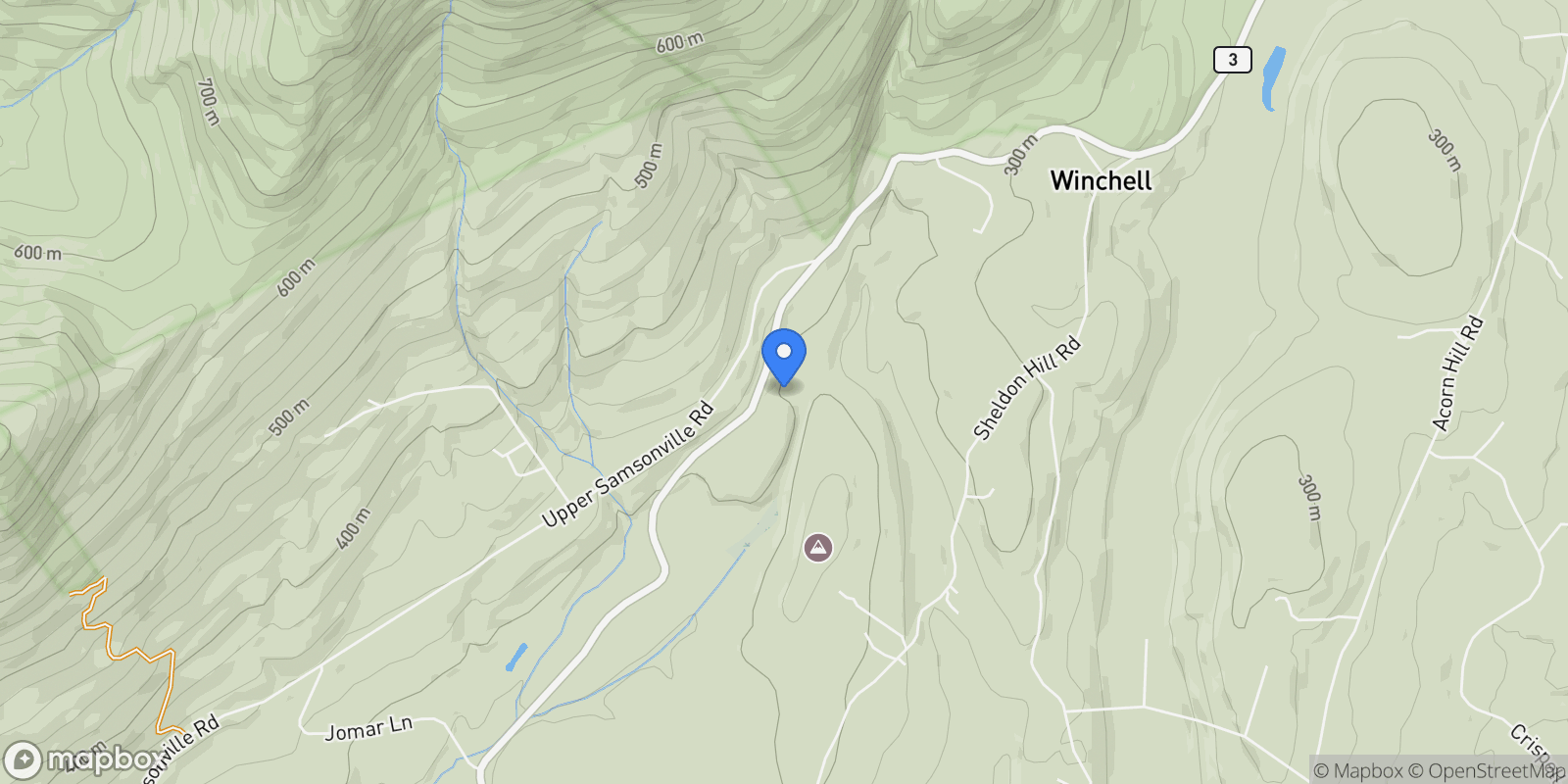 Map showing 2372 CO Rd 3, Olivebridge, New York, United States.