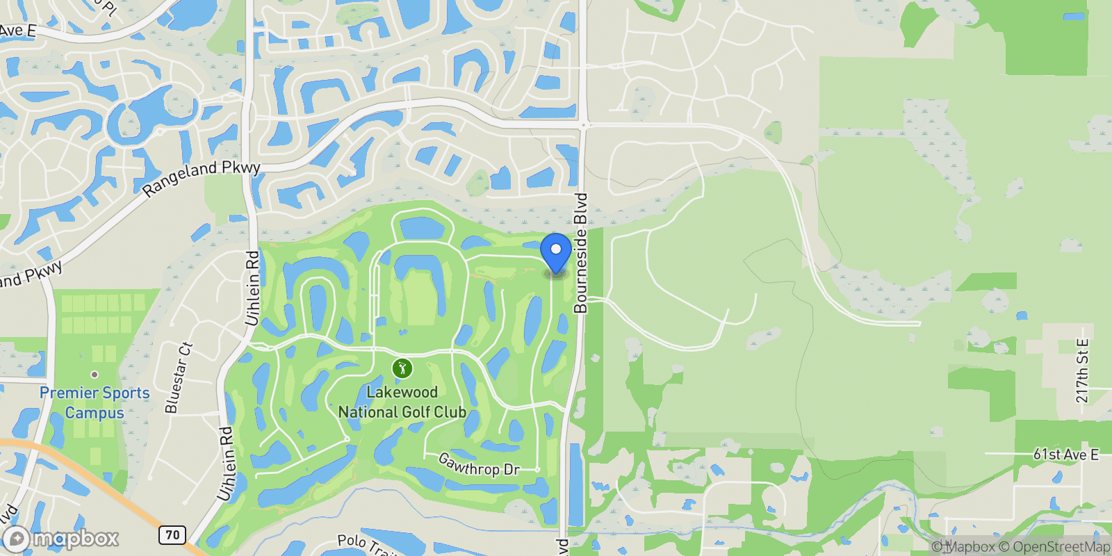 Map showing 5619 Mulligan Way, Bradenton, FL 34211, Bradenton, Florida, United States.