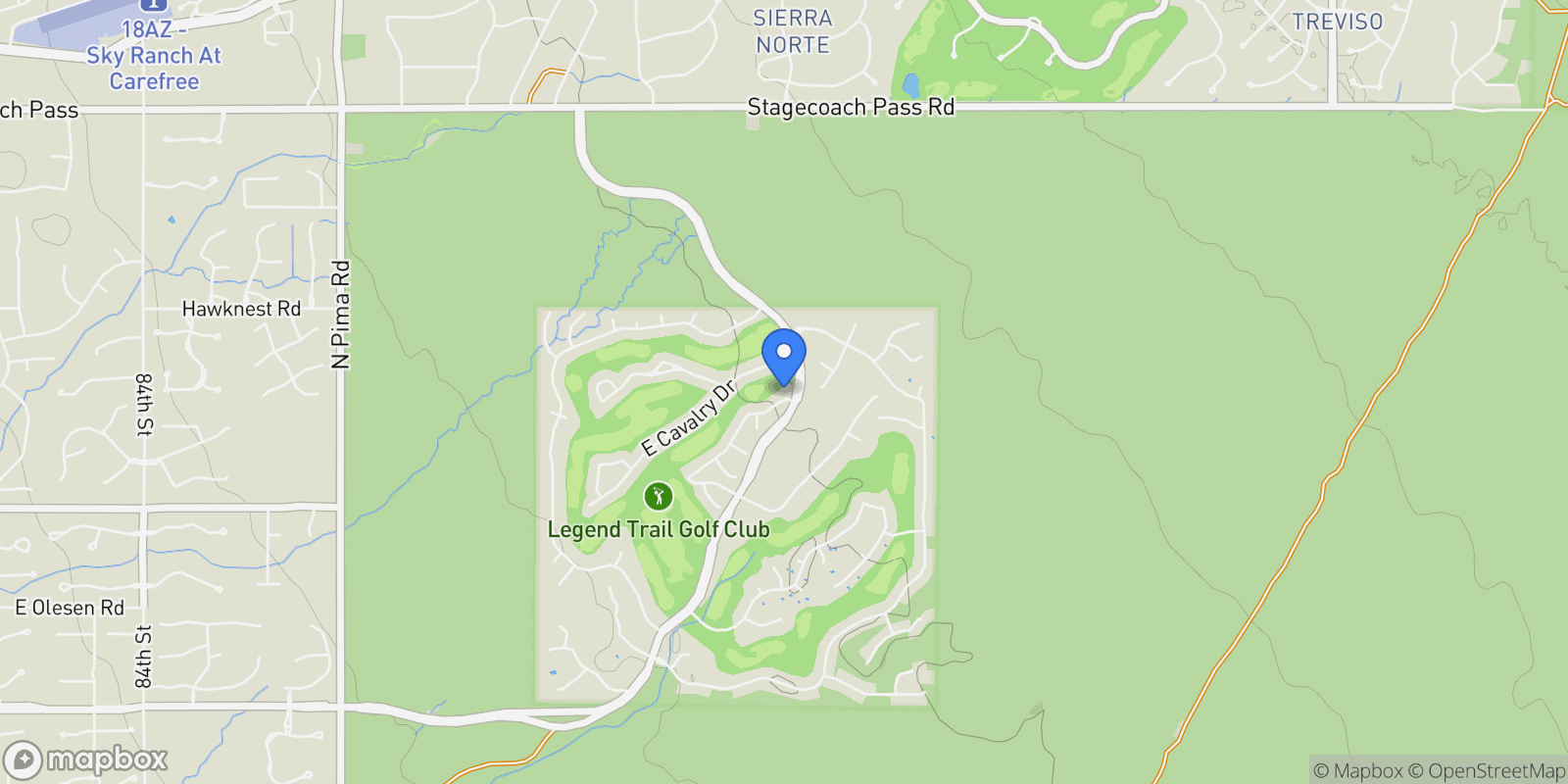 Map showing 9706 E CHUCKWAGON Lane, Scottsdale, Arizona, United States.
