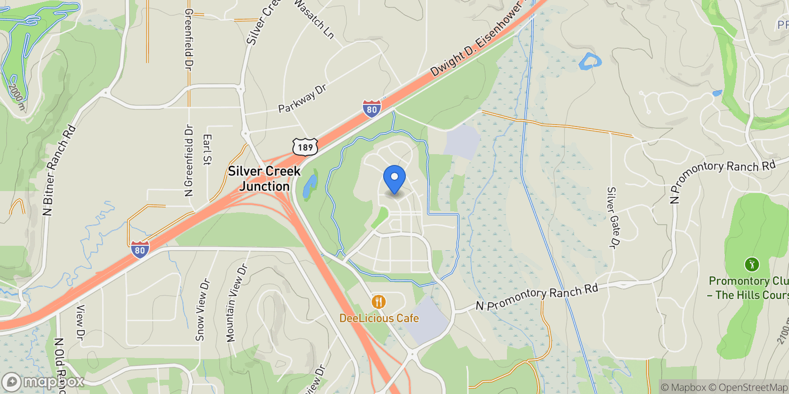 Map showing 6850 MOUNTAIN MAPLE DR 14, Park City, Utah, United States.