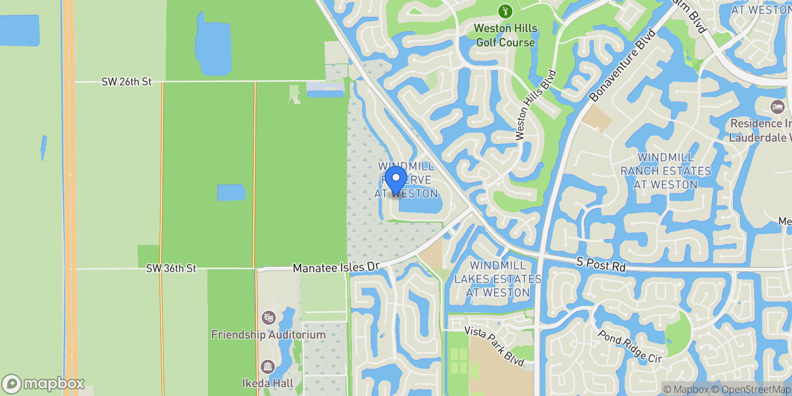 Map showing 3308 Islewood Ave, Weston, FL 33332, Weston, Florida, United States.