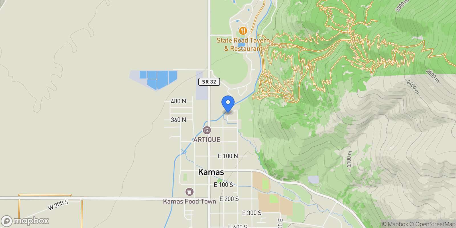 Map showing 385 Hawthorne Drive, Kamas, UT 84036, Kamas, Utah, United States.