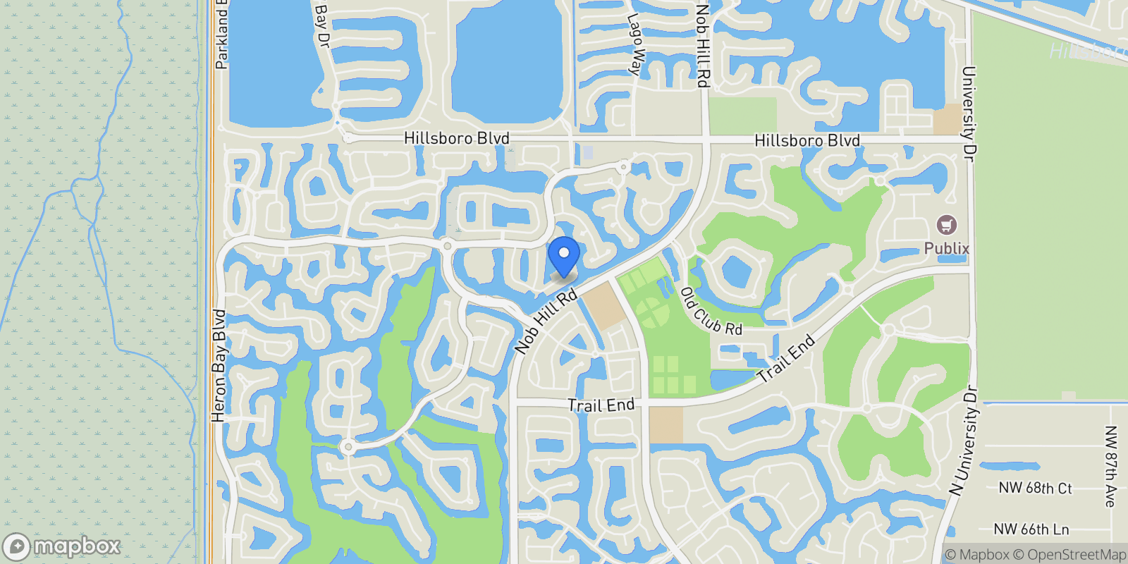 Map showing 11144 NW 77th Place, Parkland, FL 33076, Parkland, Florida, United States.