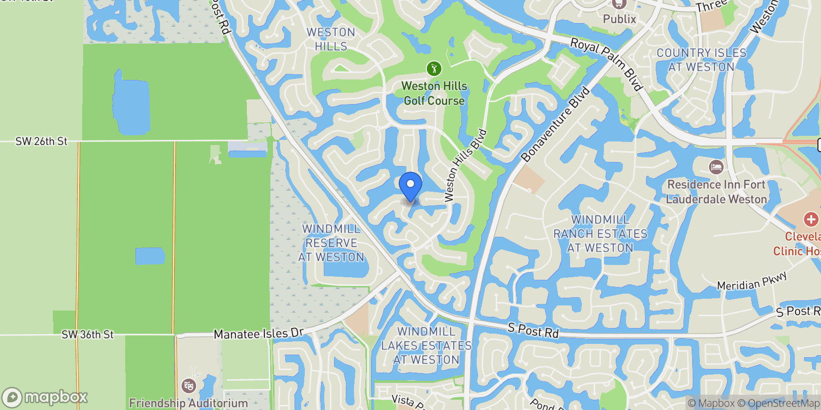 Map showing 2906  Medinah, Weston, FL 33332, Weston, Florida, United States.