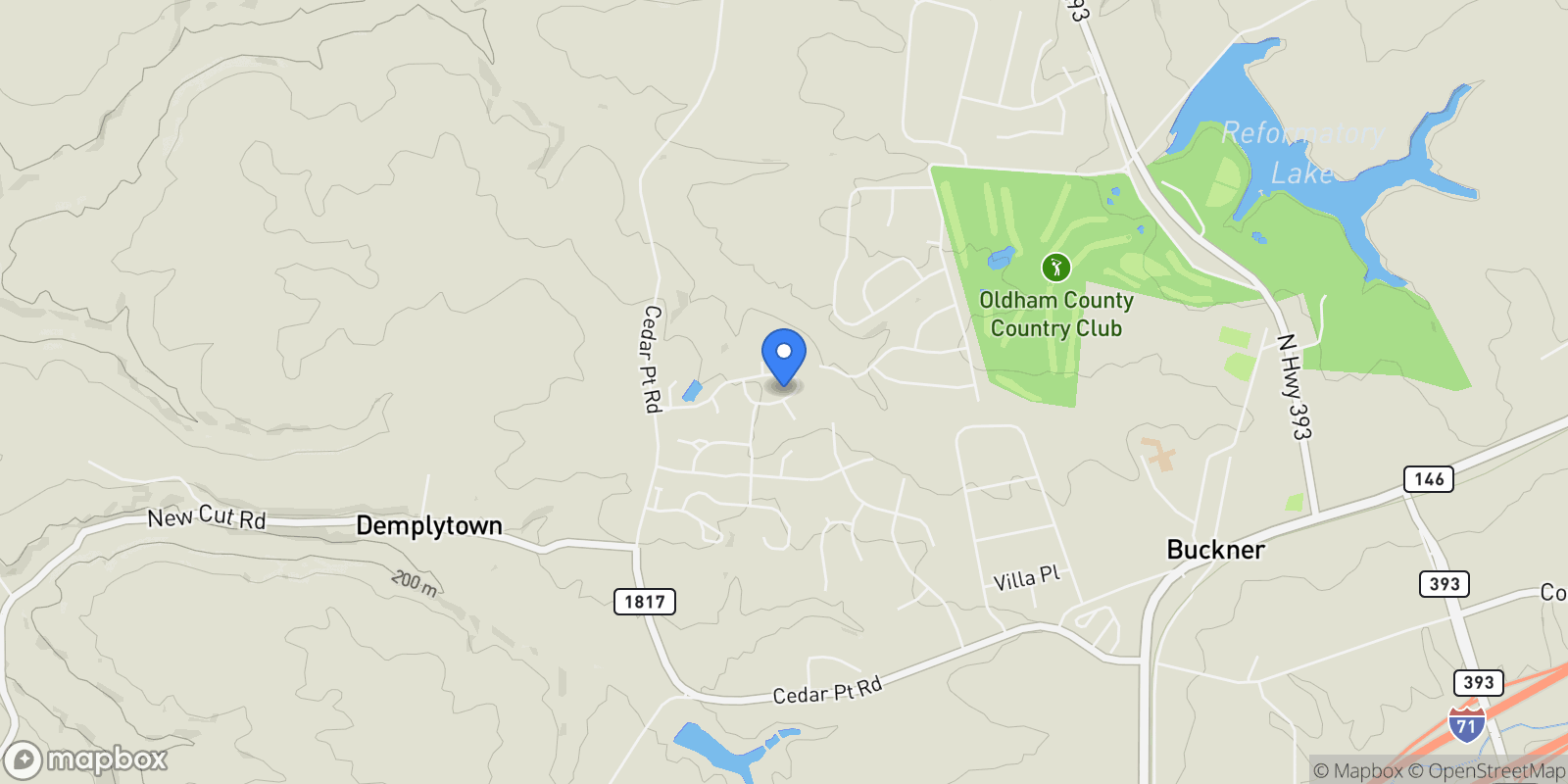 Map showing 3015 Heather Green Blvd, La Grange, KY 40031, La Grange, Kentucky, United States.