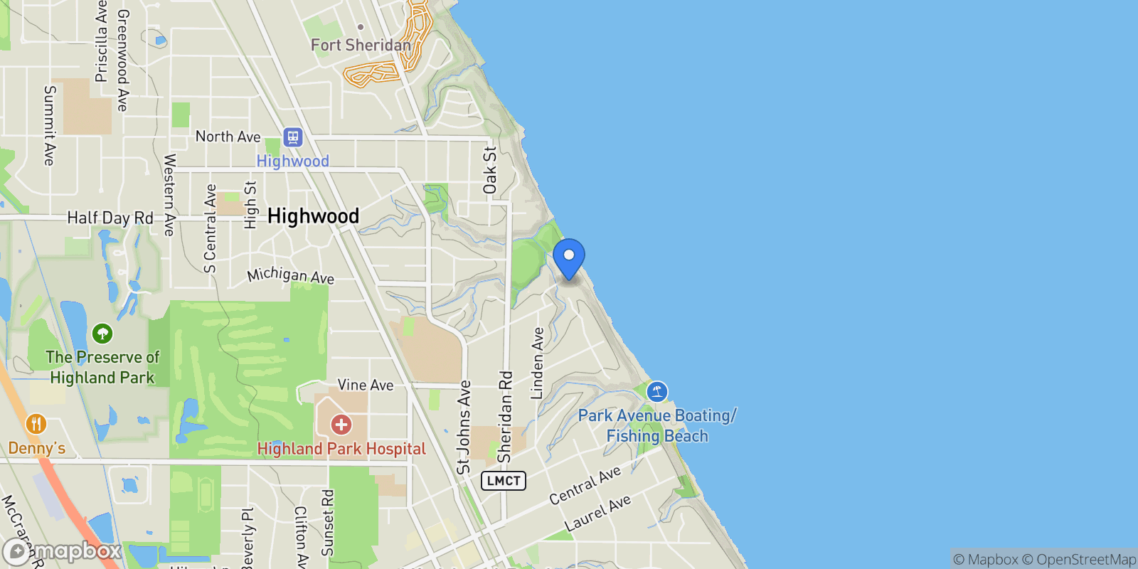 Map showing 2441 Woodbridge Lane , Highland Park, IL 60035, Highland Park, Illinois, United States.
