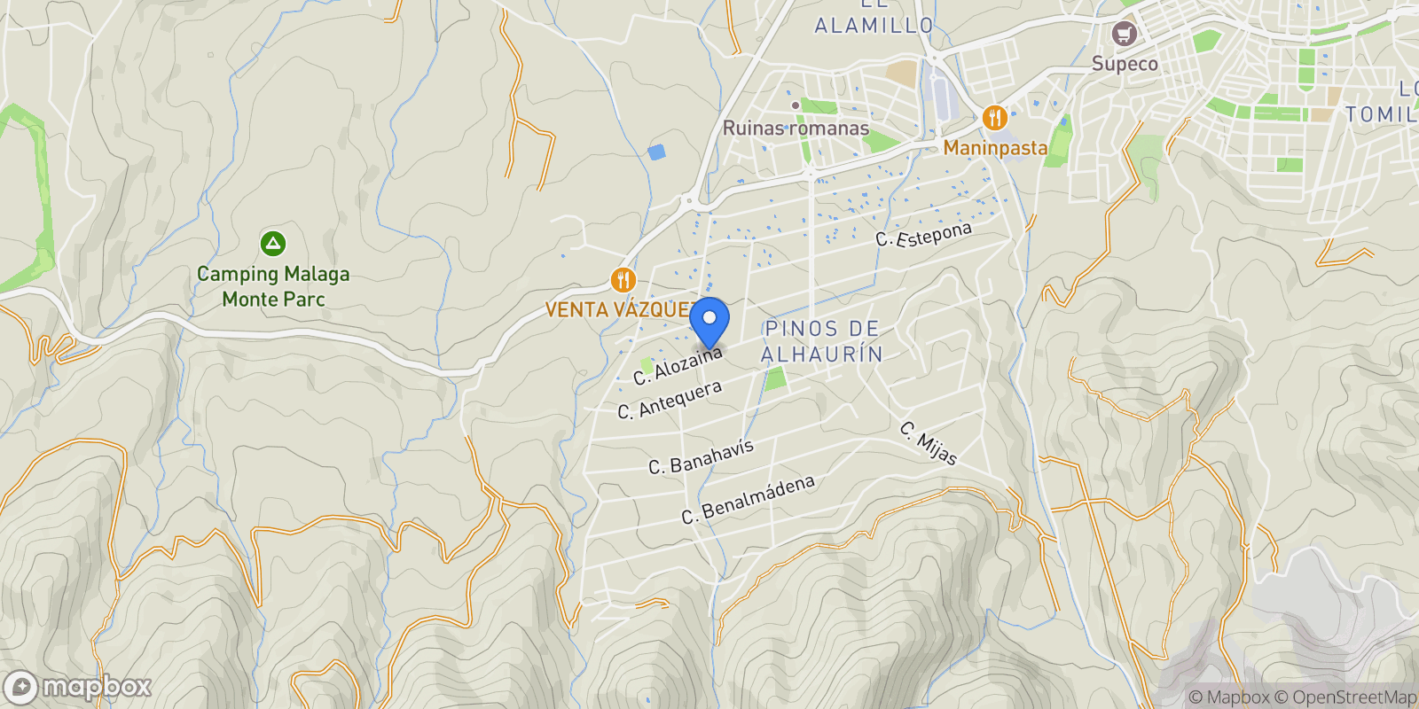 Map showing Alhaurín de la Torre, Málaga, Alhaurín de la Torre, Alhaurin de la Torre, Andalusia, Spain.