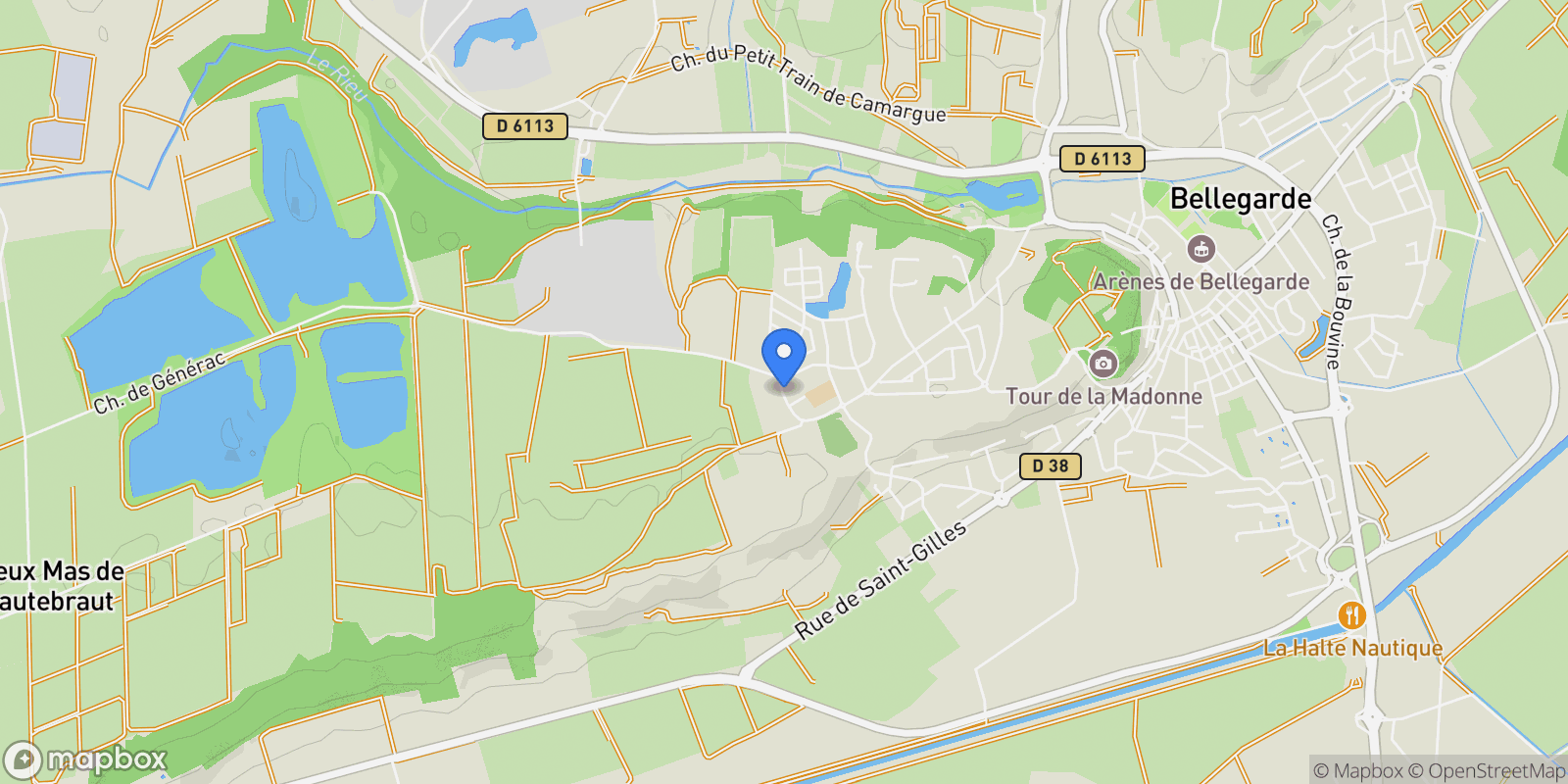 Map showing Bellegarde, Occitanie, France.