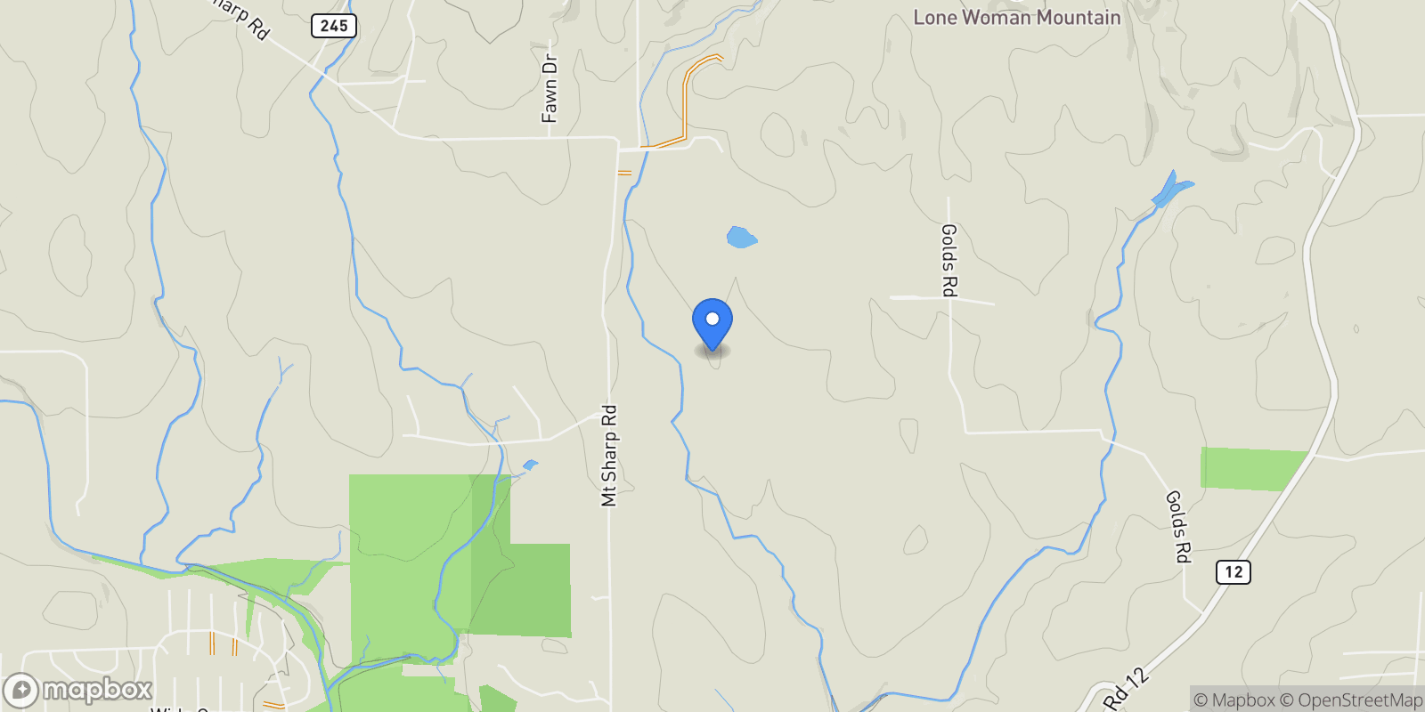 Map showing 3510 Mt Sharp Rd, Wimberley, TX 78676, Wimberley, Texas, United States.